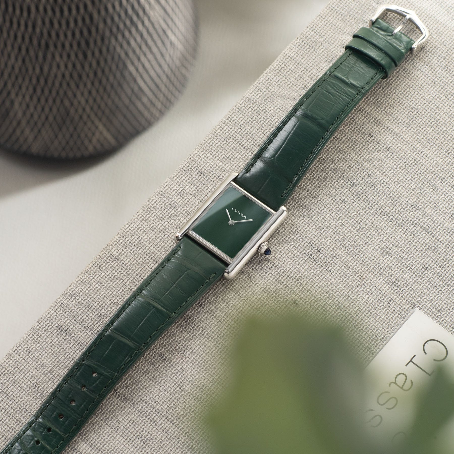 Cartier Tank Must 2021 Large Size with Green Dial