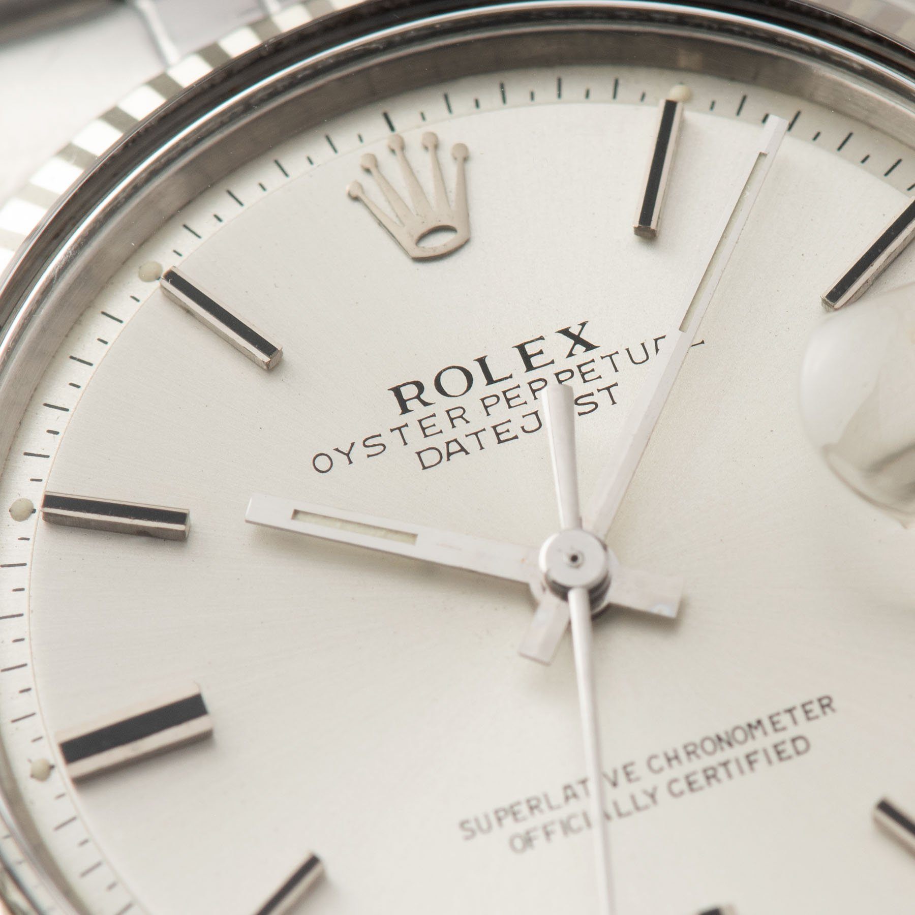 Rolex Datejust silver dial ref 1601