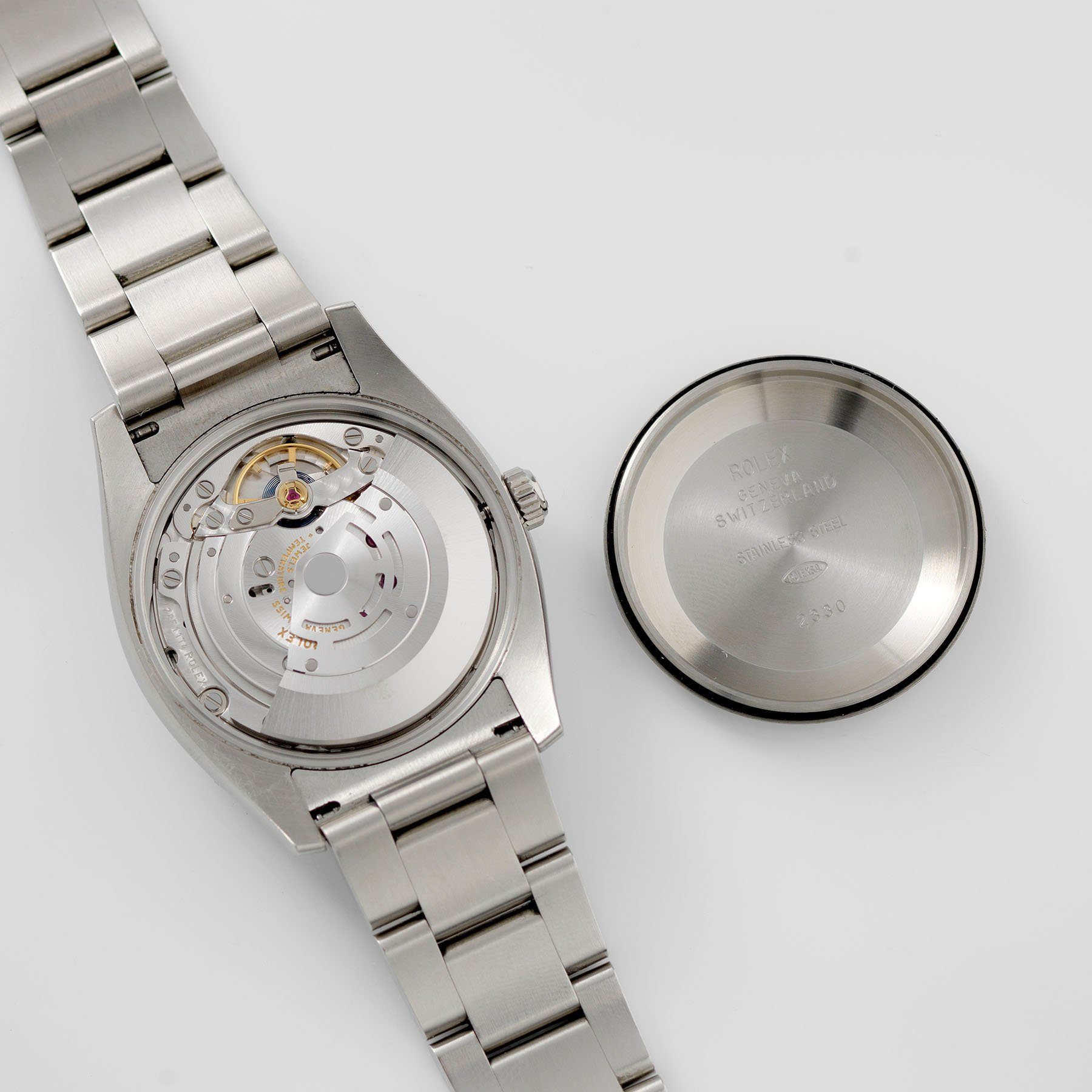 Rolex Oyster Perpetual Silver 369 Dial 114200 with Papers