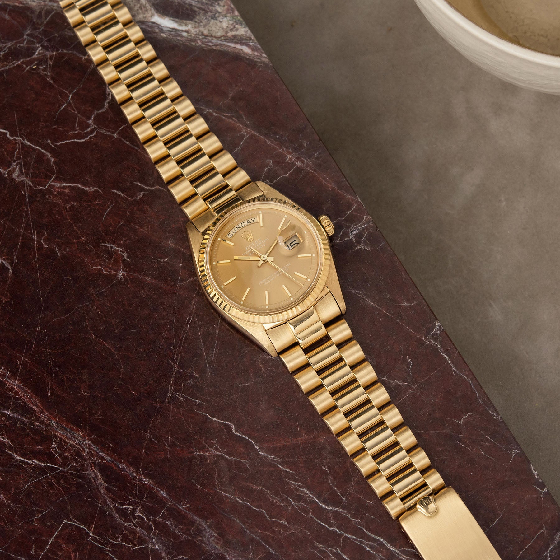 Rolex Day Date Yellow Gold Havana Dial 1803