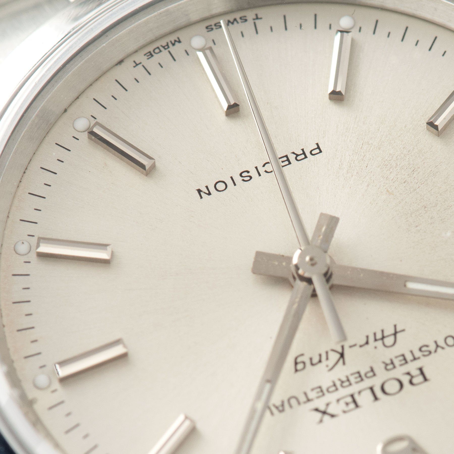 Rolex Air King Silver Soleil Dial  Ref 1400