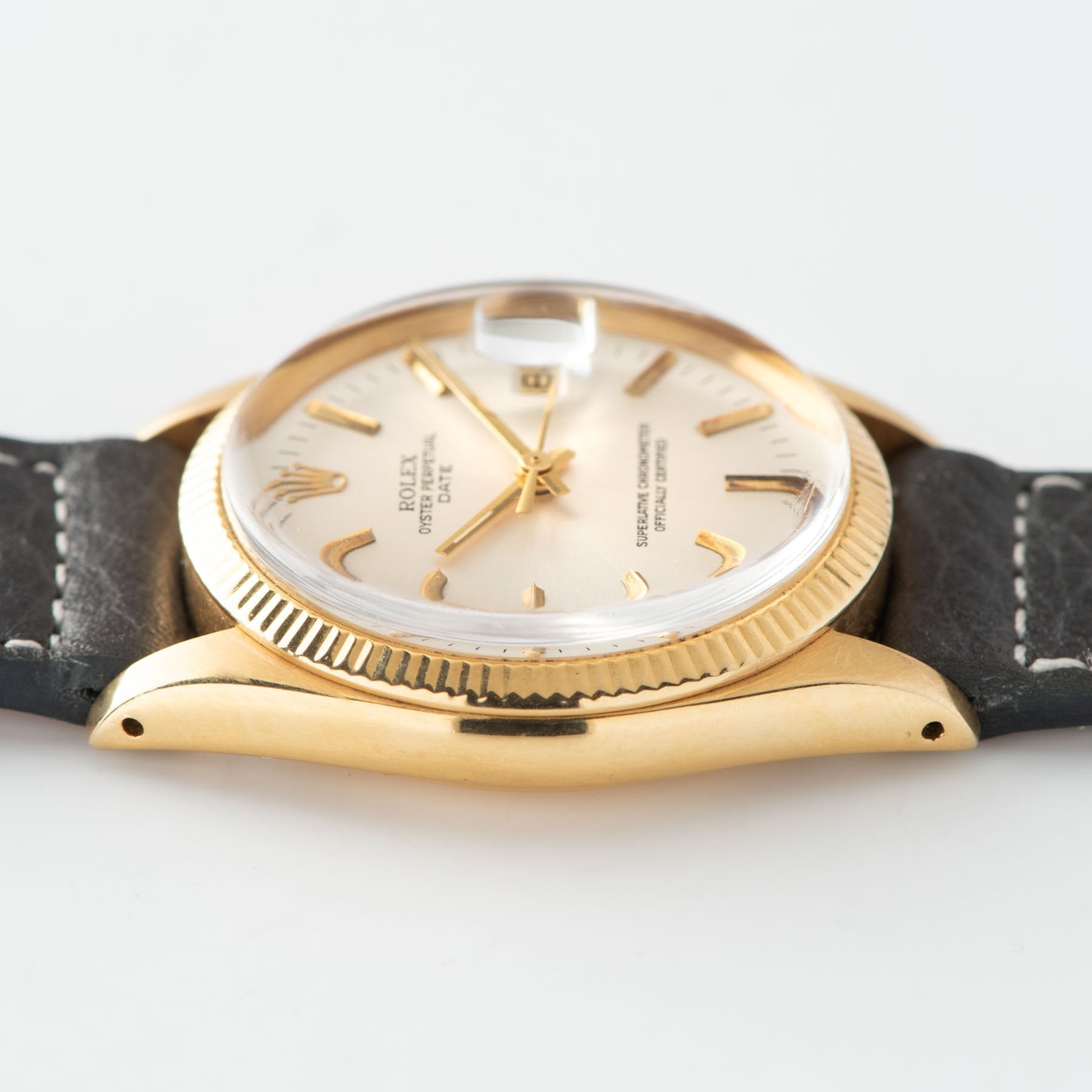 Rolex Yellow Gold Date Reference 1503 Silver Dial