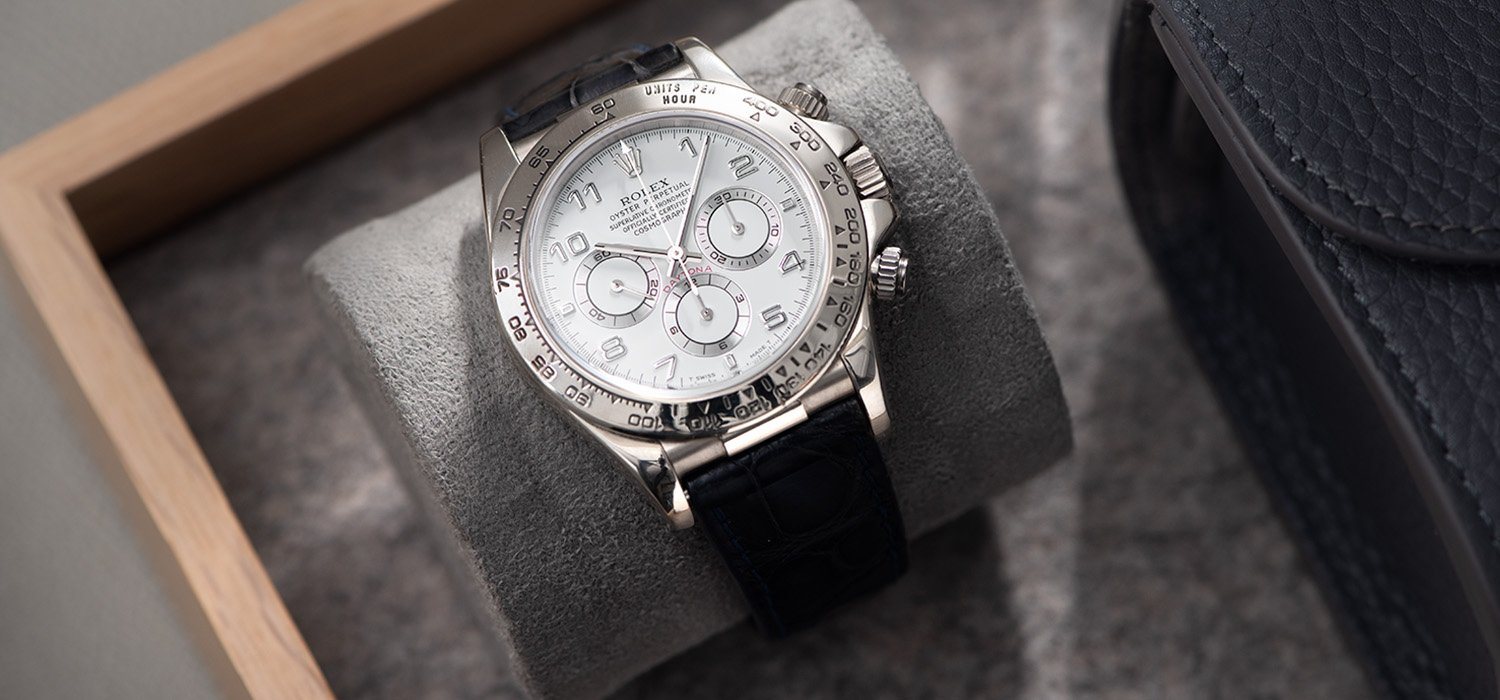 Rolex daytona white gold arabic outlet dial