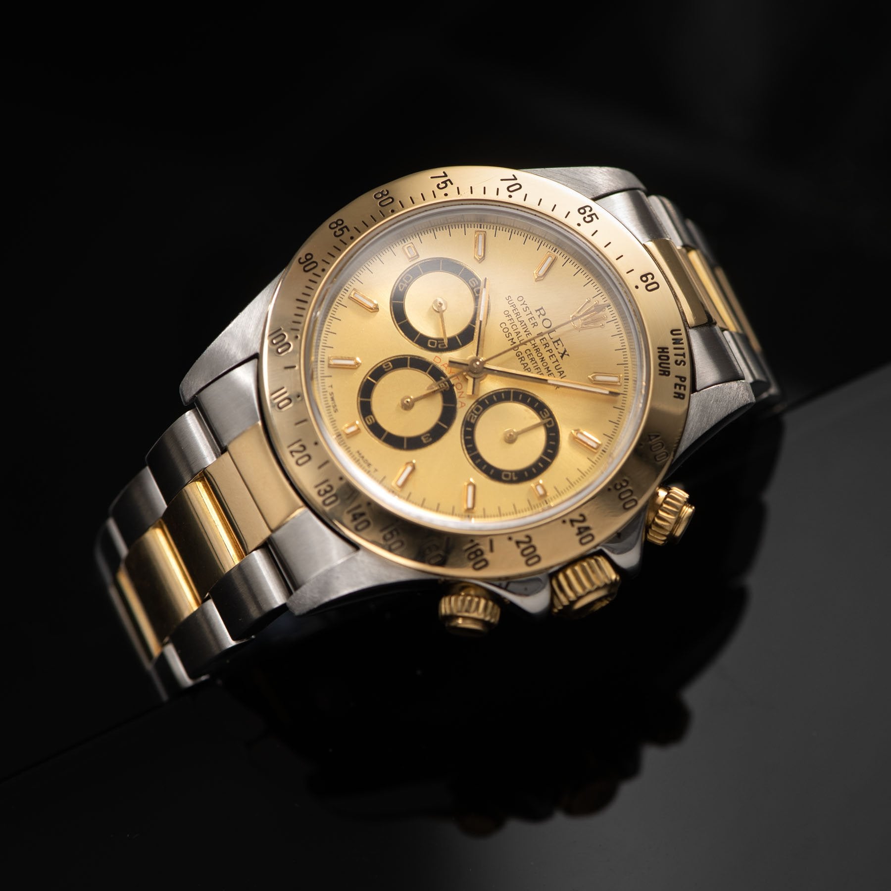 Rolex Daytona Steel and Gold 16523 Champagne Dial