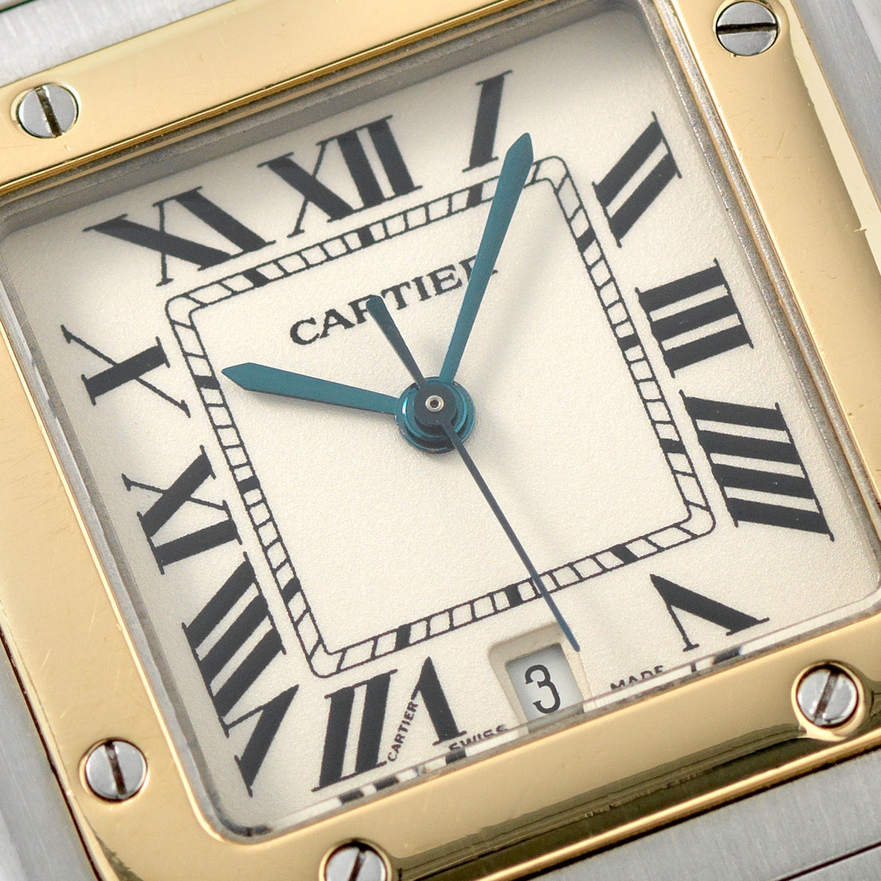 Cartier Santos Galbee Steel and Gold Reference 187901