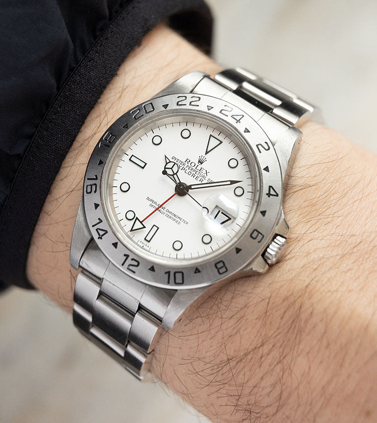 Rolex explorer clearance ii white face