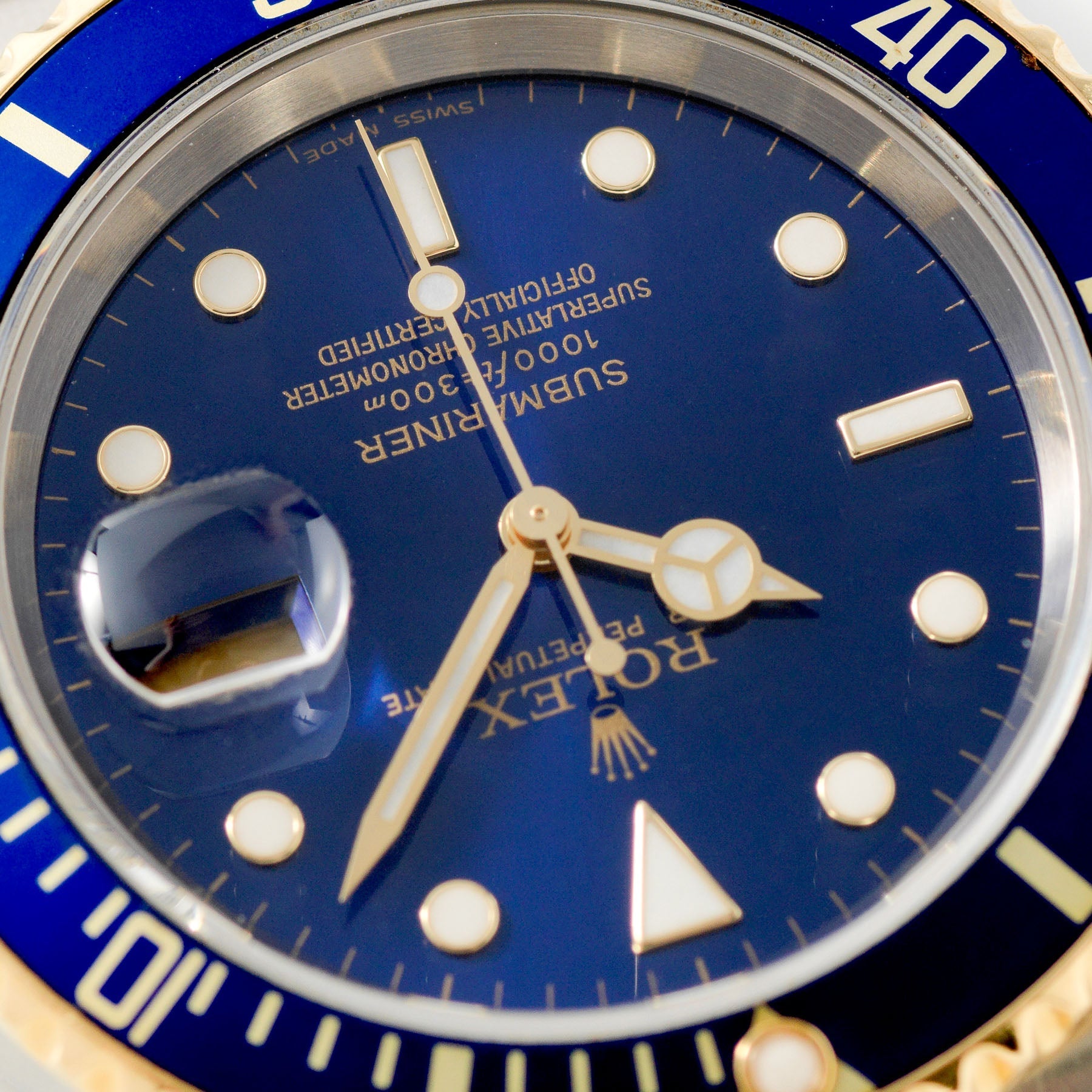 Rolex Submariner Date Blue Dial Two-Tone 16613