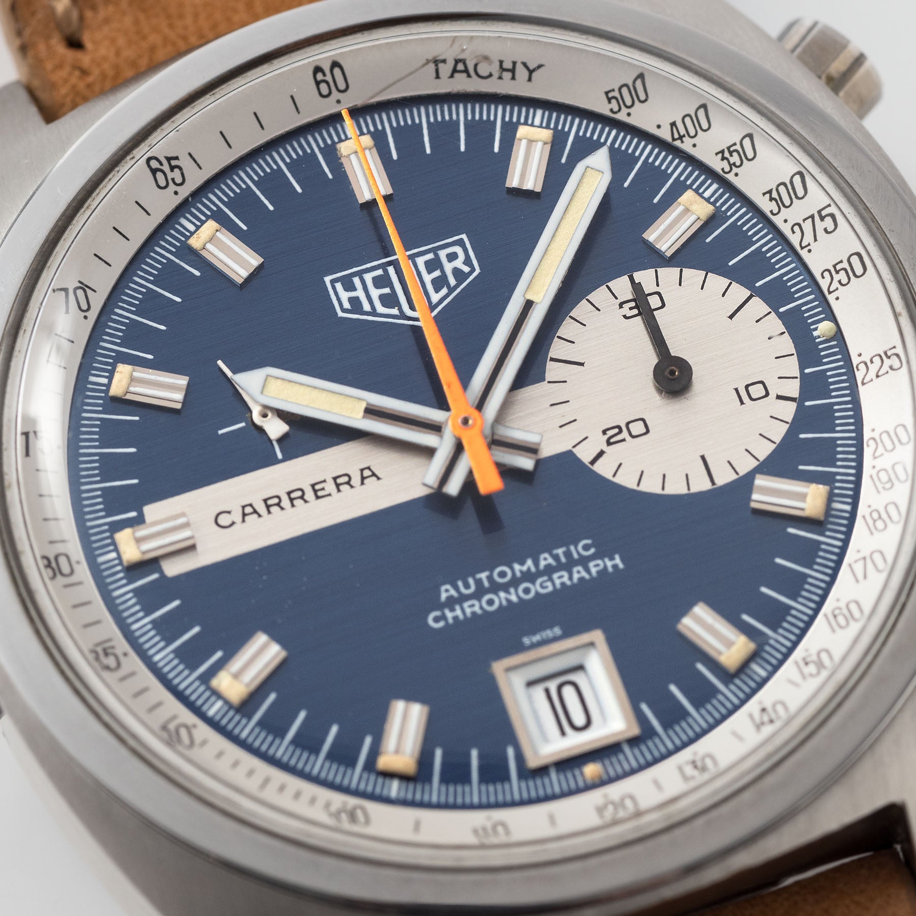 Heuer Carrera Blue Dial Reference 1553