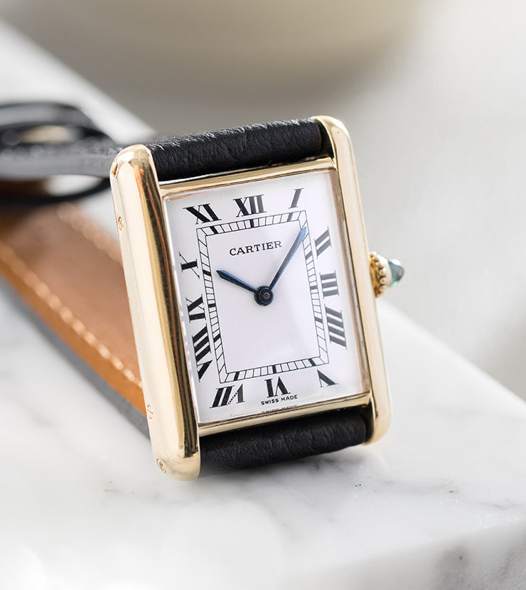 Cartier tank mechanical movement sale