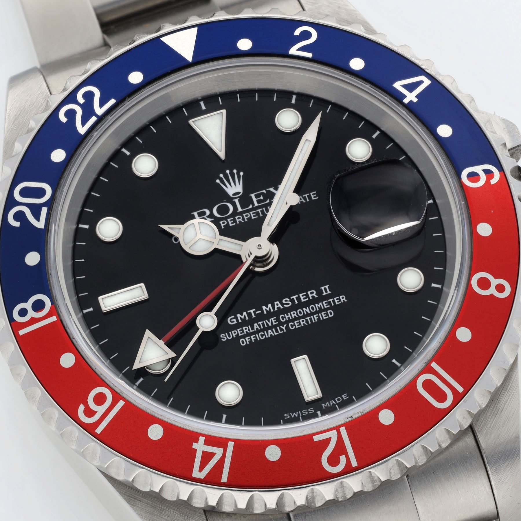 Rolex GMT-Master 2 16710 Pepsi Bezel Box and Papers 