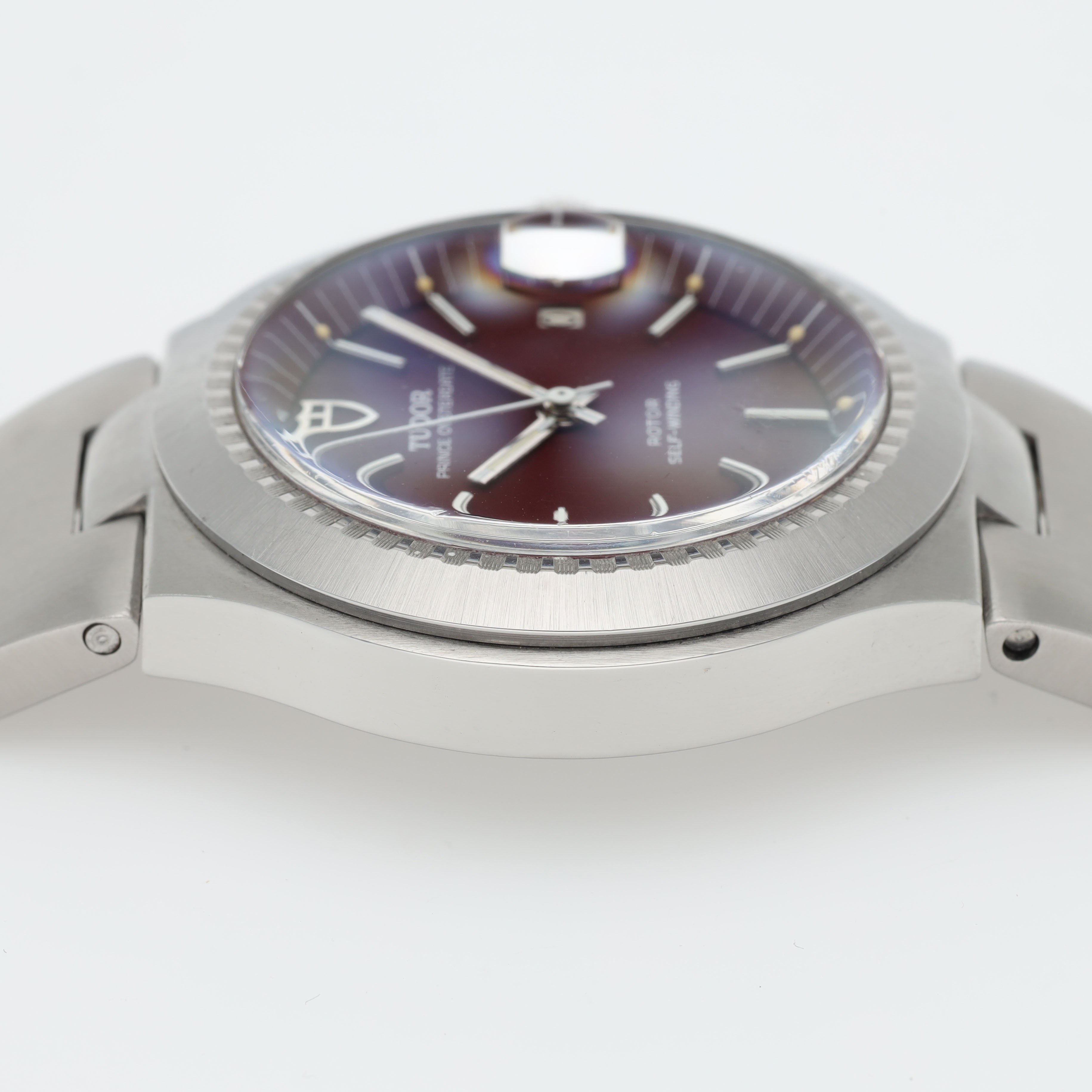 Tudor Prince Oysterdate 9121/0 Burgundy Dial with Papers 