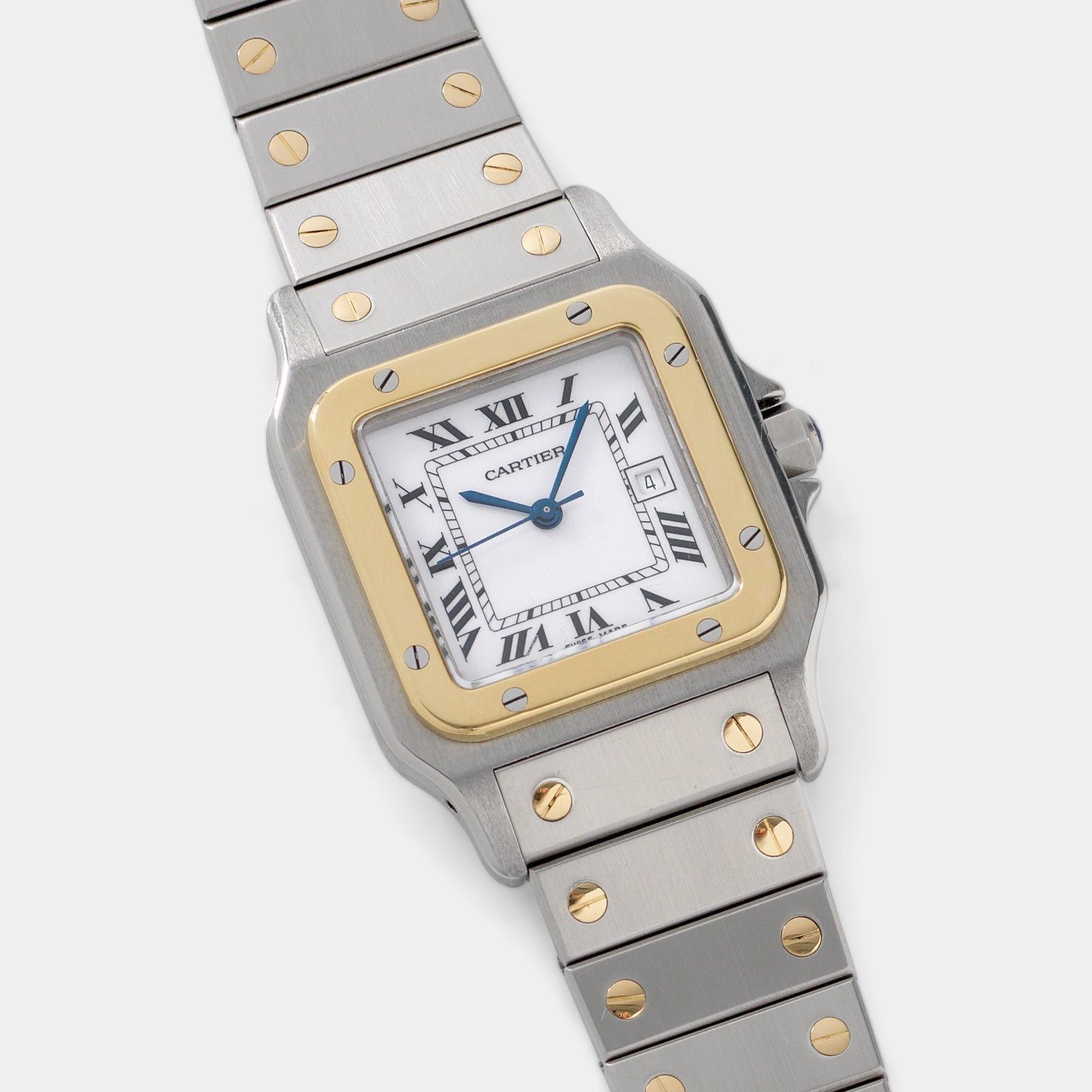 Cartier Santos 1172 Automatic Steel and Gold Porcelain Dial