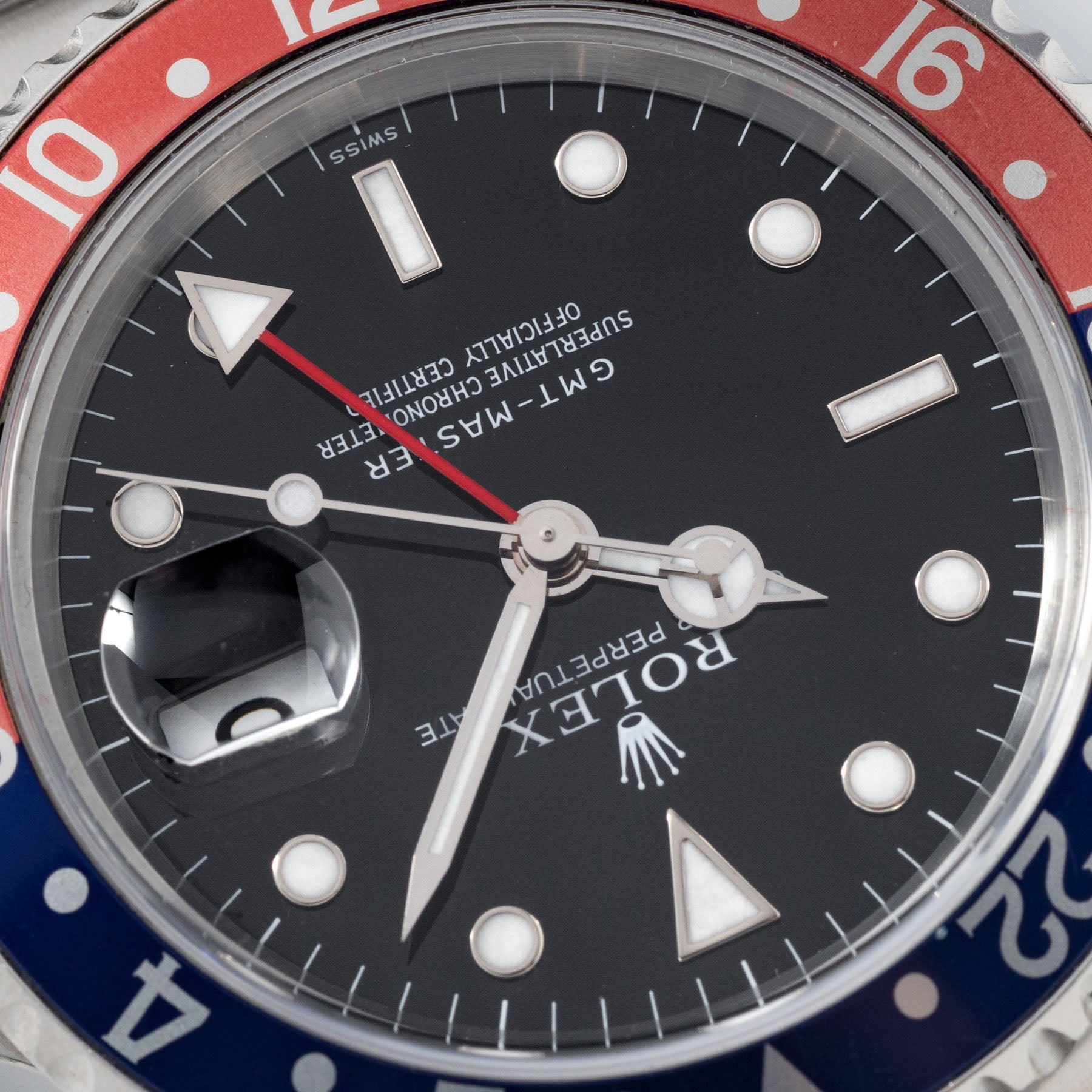 Rolex GMT-Master 16700 Faded Pepsi Swiss Only Dial