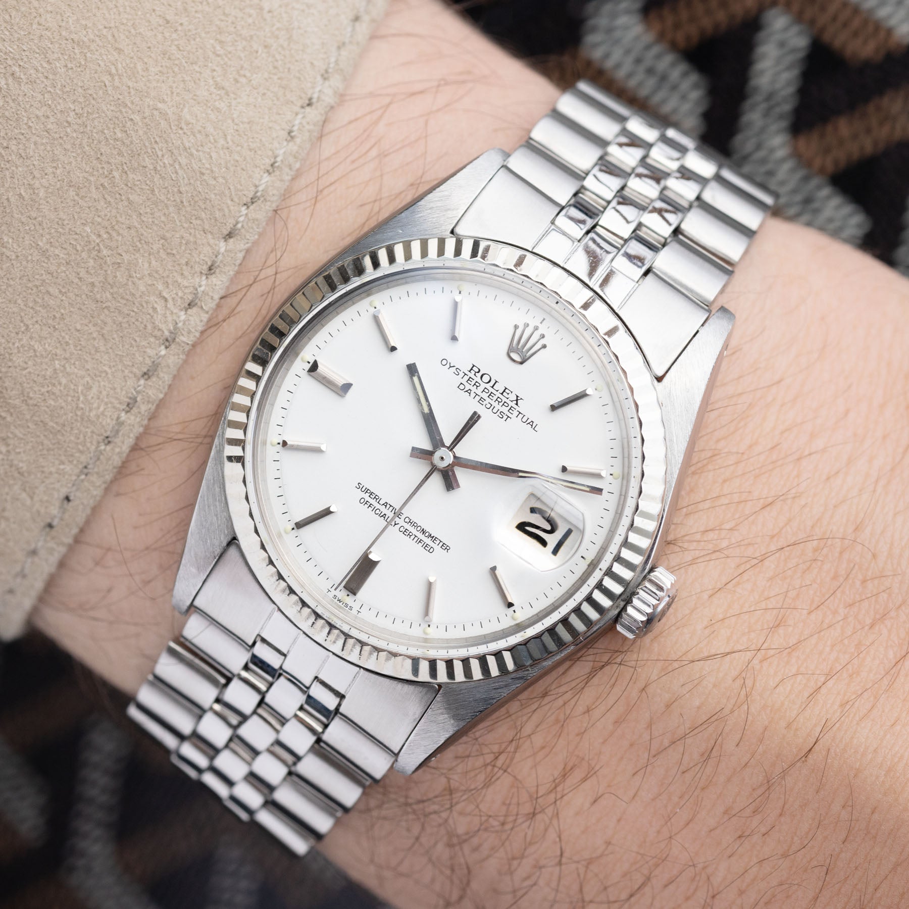 Rolex 1601 2024 white dial