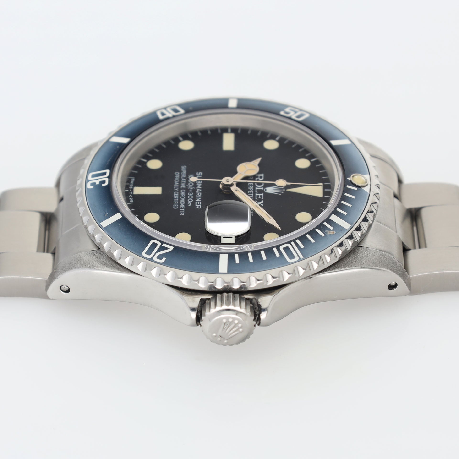 Rolex Submariner Date 16800 Matte Dial Faded Bezel Box and Papers