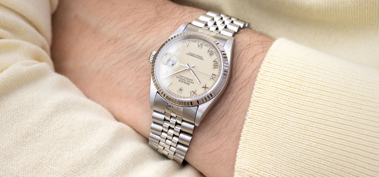 Rolex datejust deals cream dial