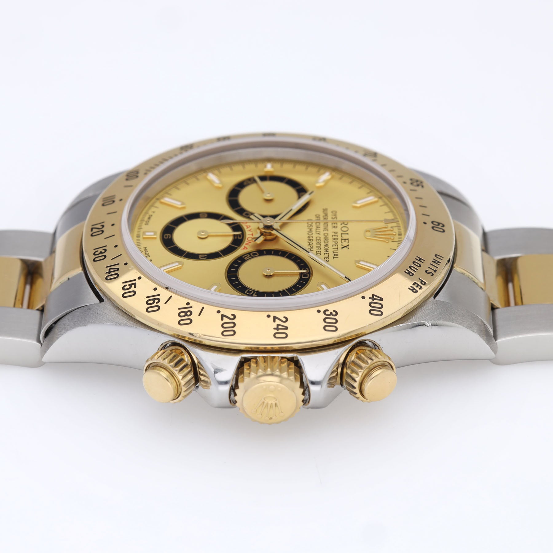 Rolex half outlet gold daytona