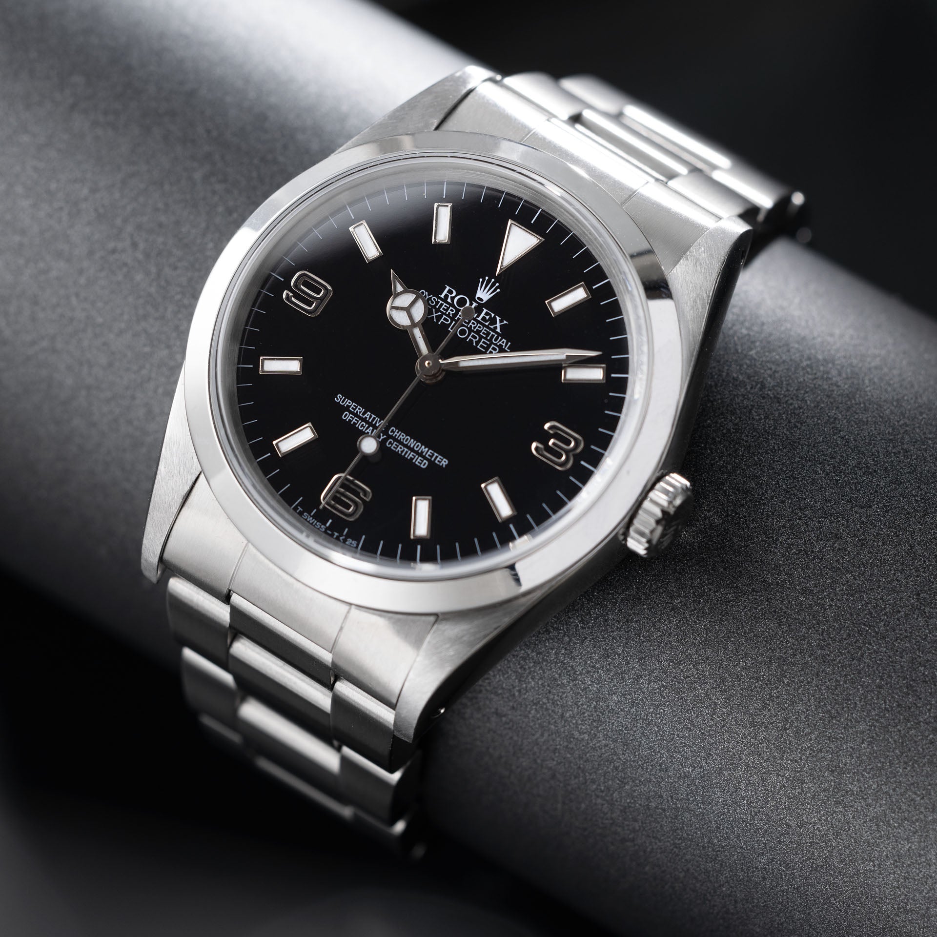 Rolex Explorer 14270 Rare Black Out Dial