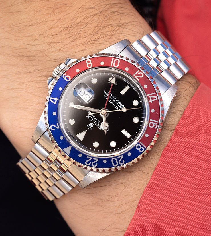 Rolex GMT Master 16700 Tritium Dial Faded Pepsi Bezel