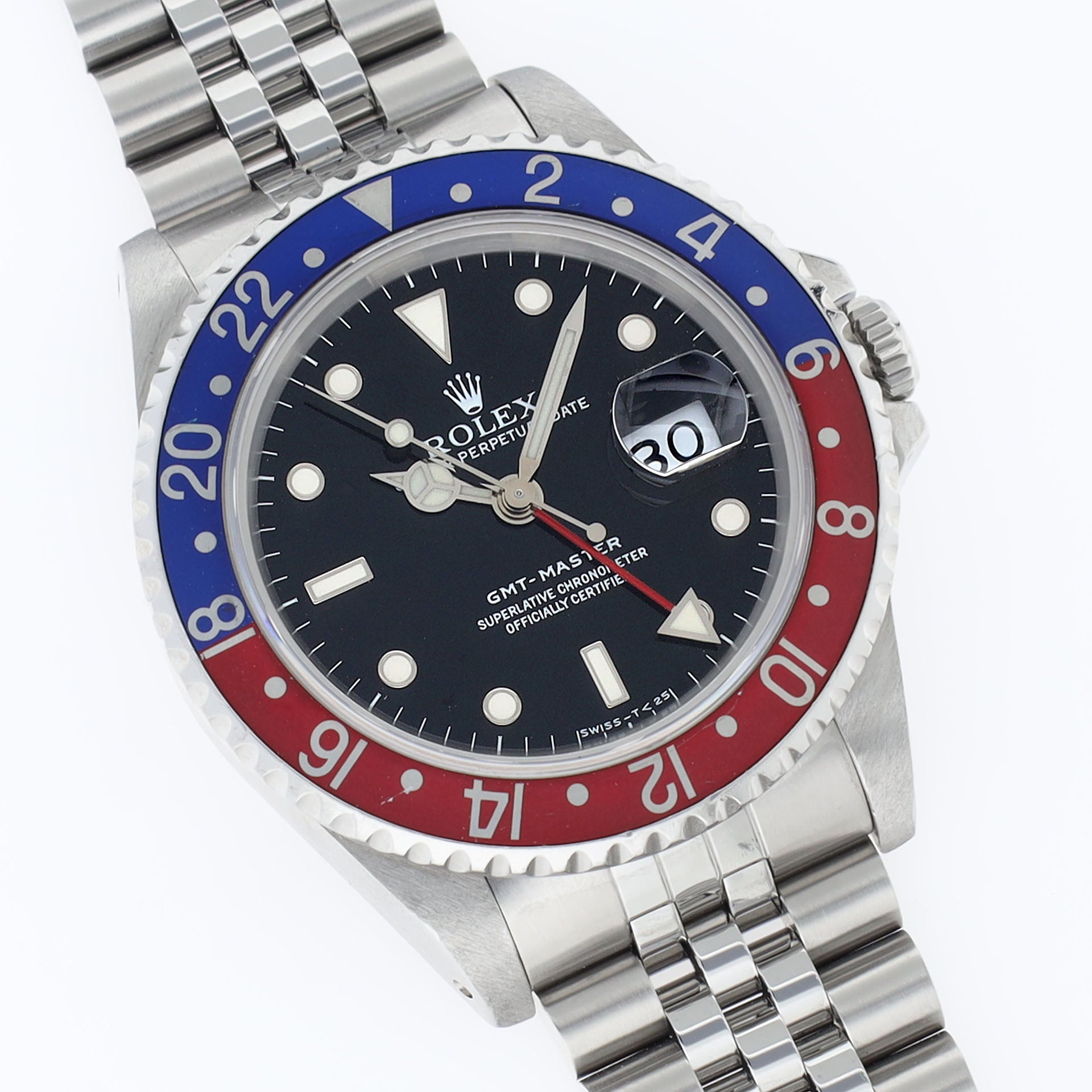 Rolex GMT Master 16700 Tritium Dial Faded Pepsi Bezel