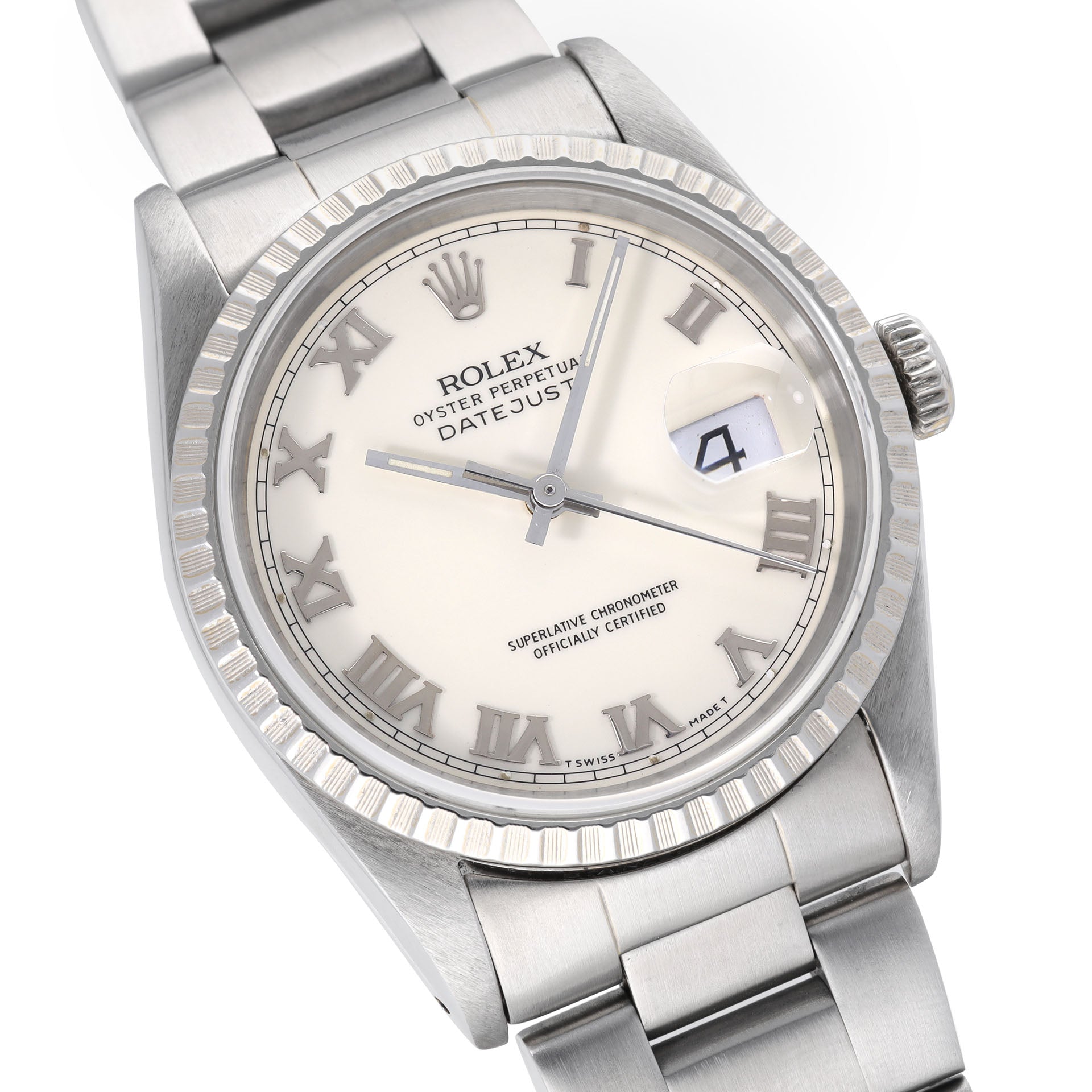 Rolex Datejust 16220 Cream Dial with Roman Hours