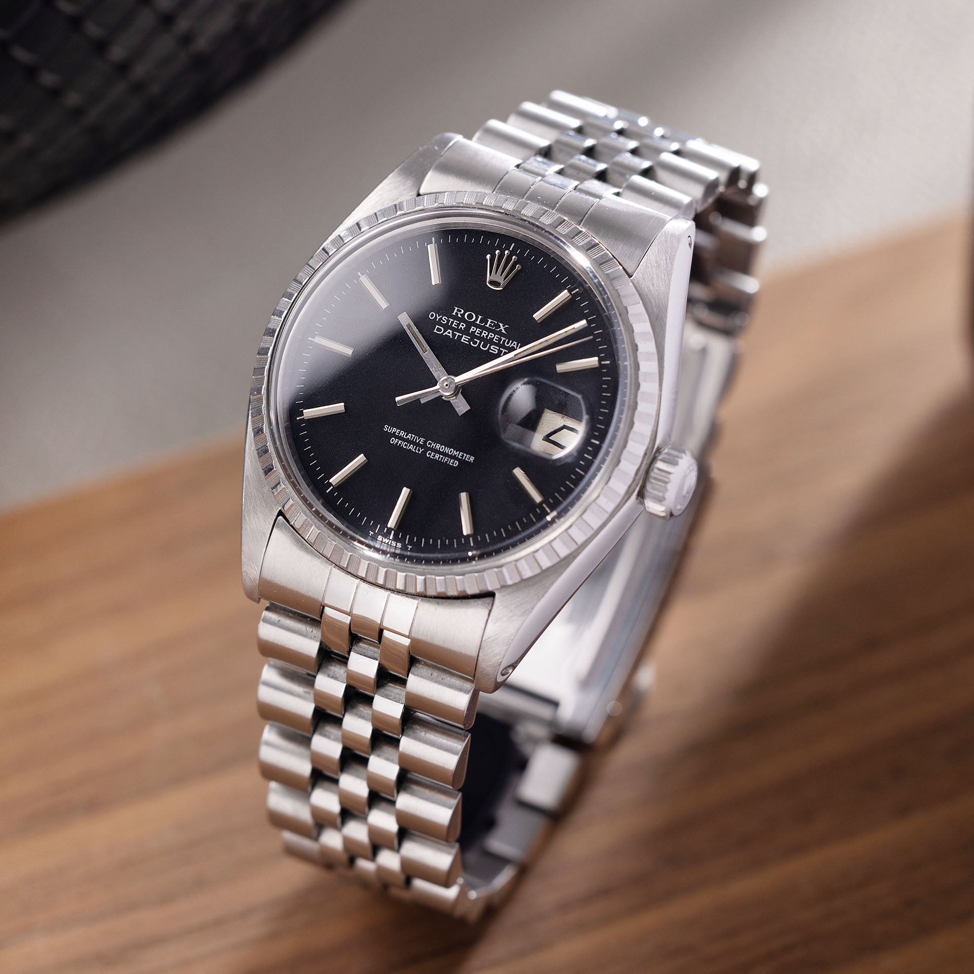 Rolex Datejust 1603 Black Confetti Dial