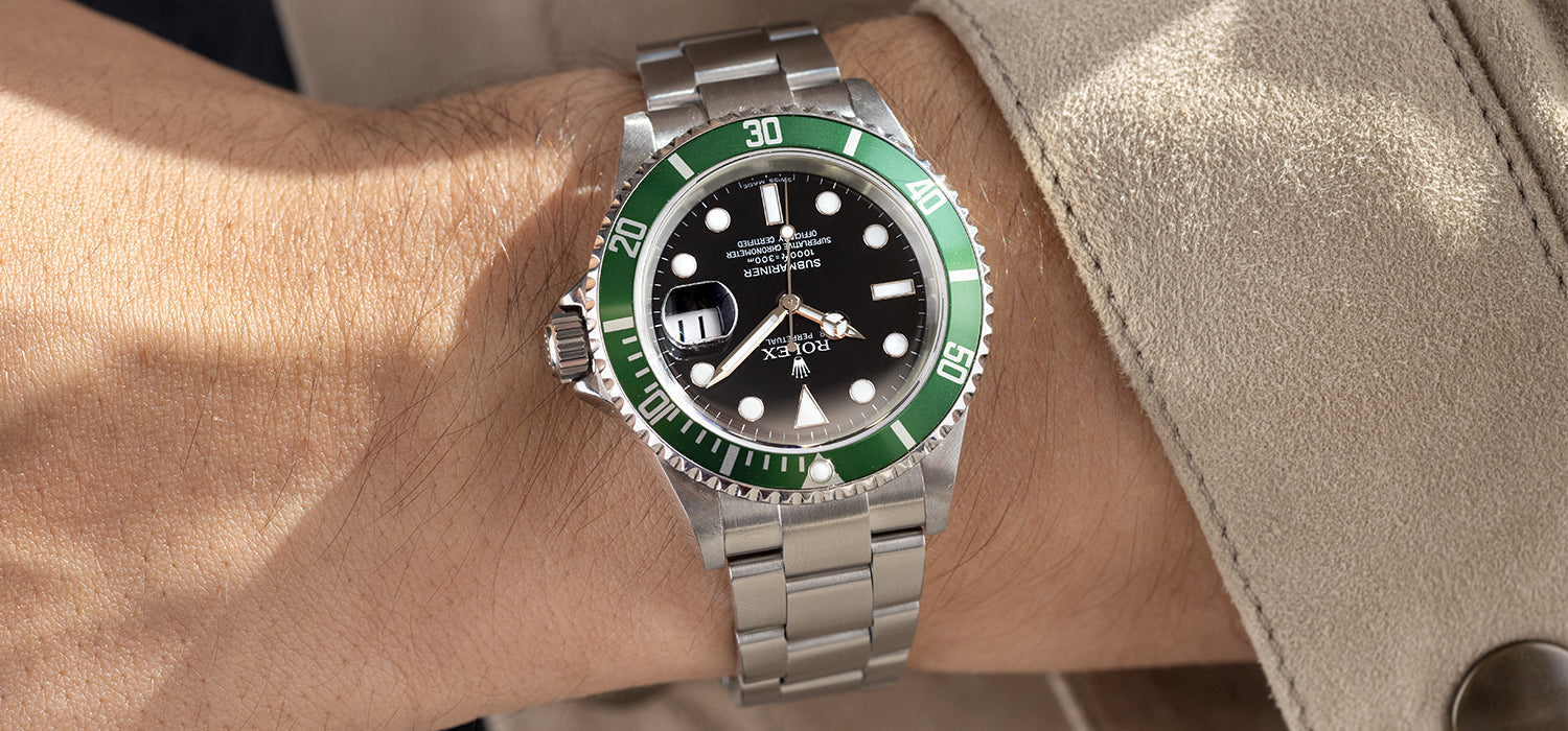 Rolex submariner sales green bezel