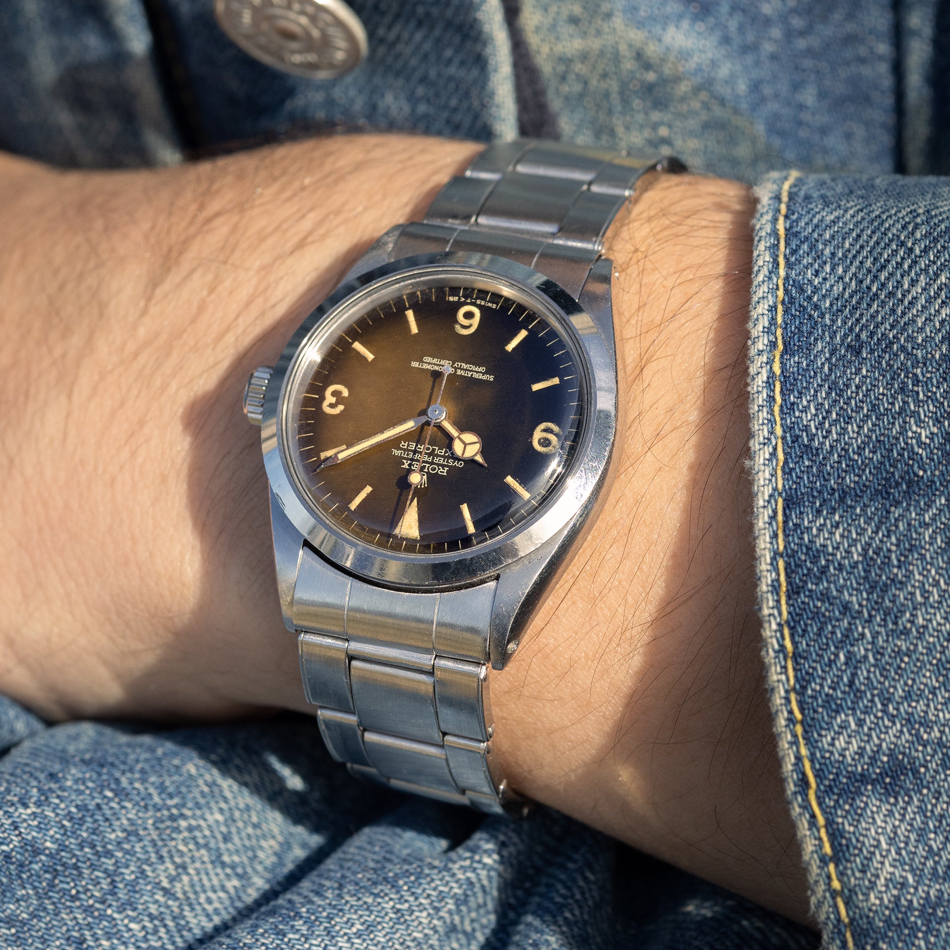 Rolex Explorer 1016 Gilt Chocolate Orange Tropical Dial