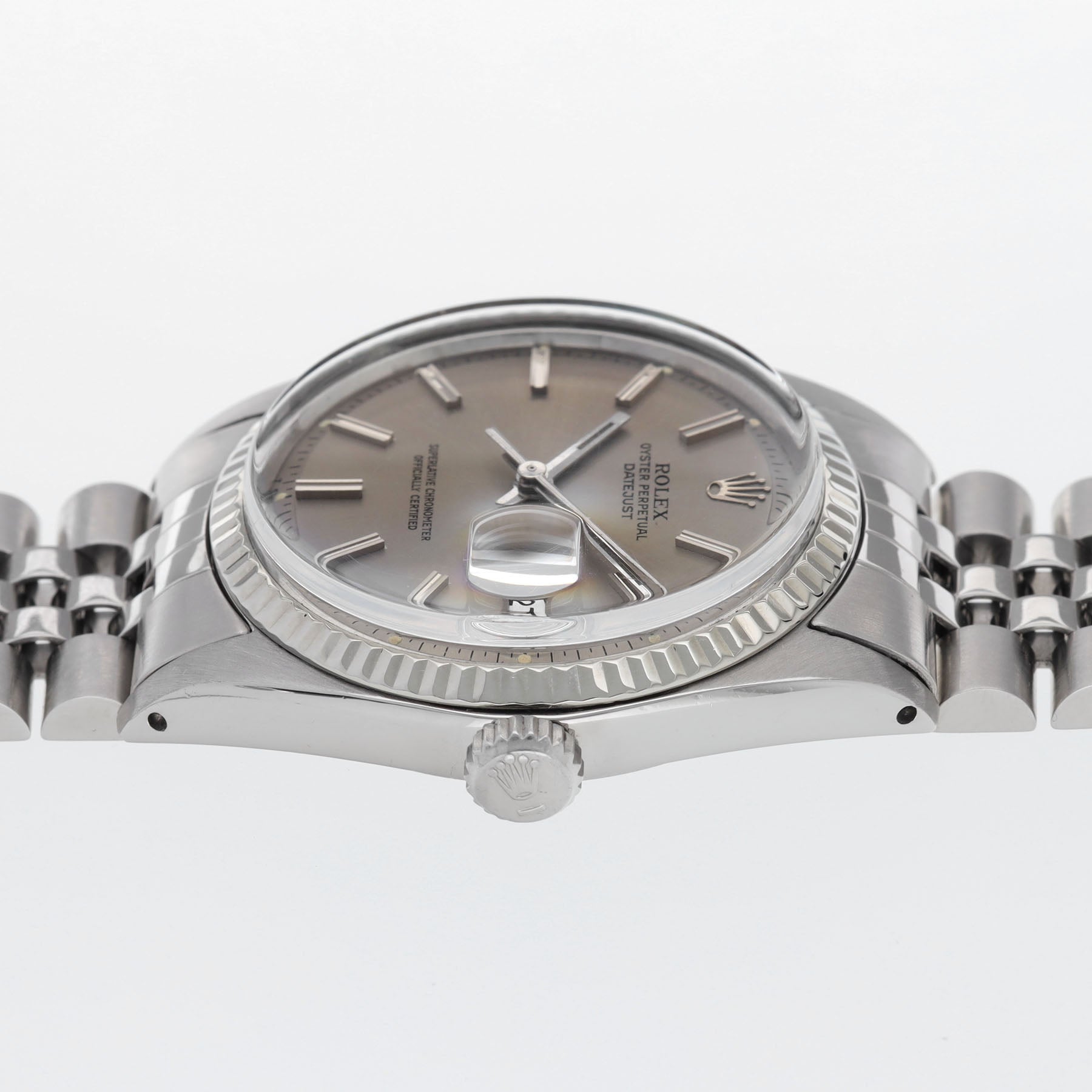 ROLEX DATEJUST 1601 PALE GREY DIAL