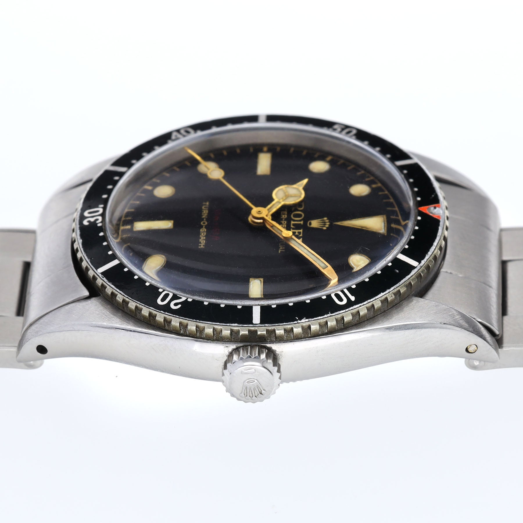 Rolex Turn-O-Graph 6202 Gilt Dial Red Depth Red Triangle Bezel