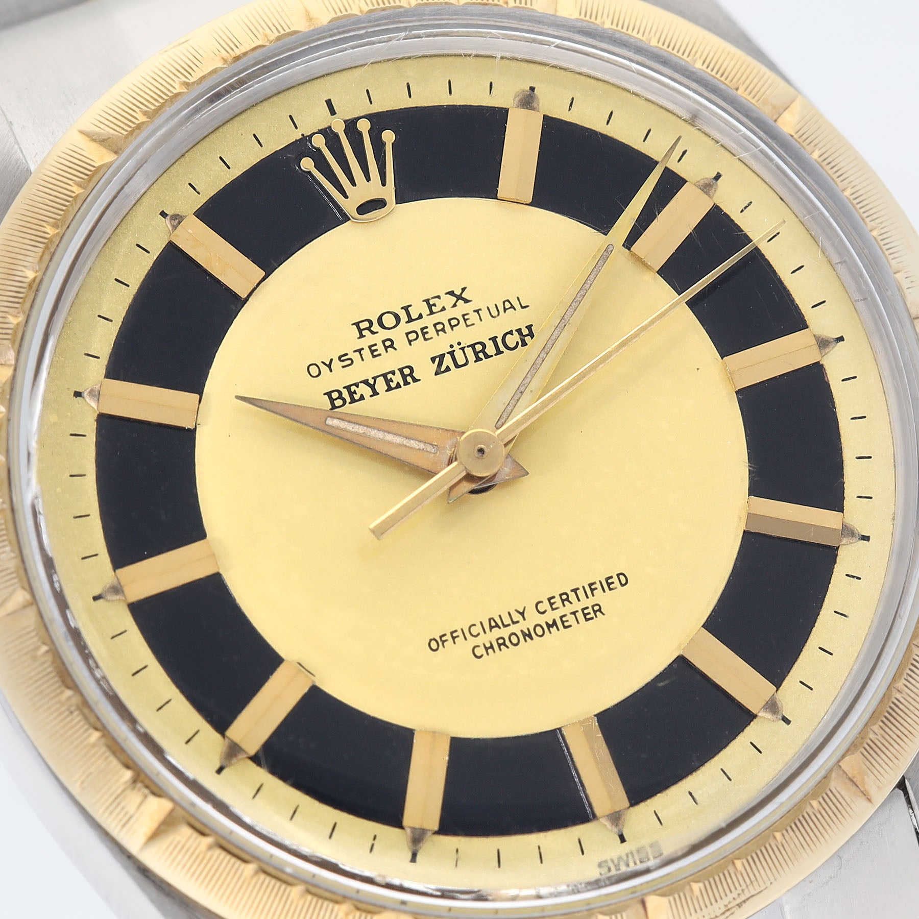 Rolex Oyster Perpetual Double Signed Beyer Zürich ref 6582