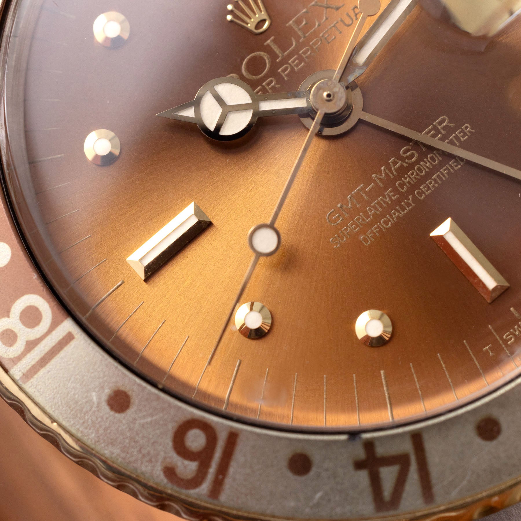 Rolex root beer clearance 1675