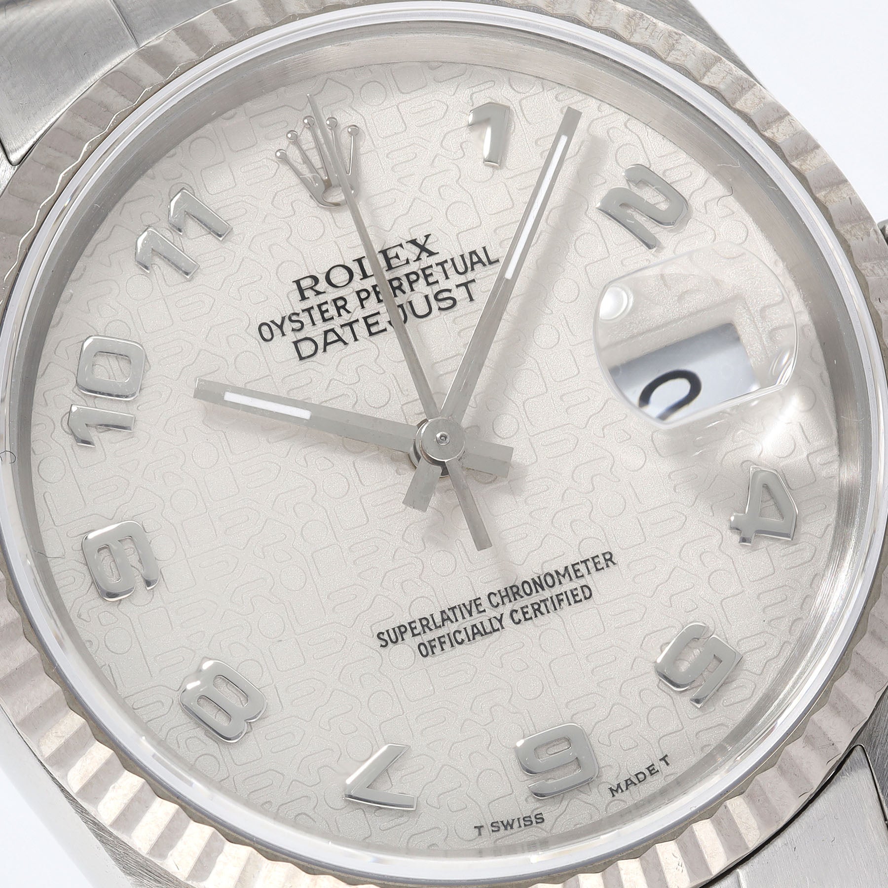 Rolex Datejust White Jubilee Dial ref 16234