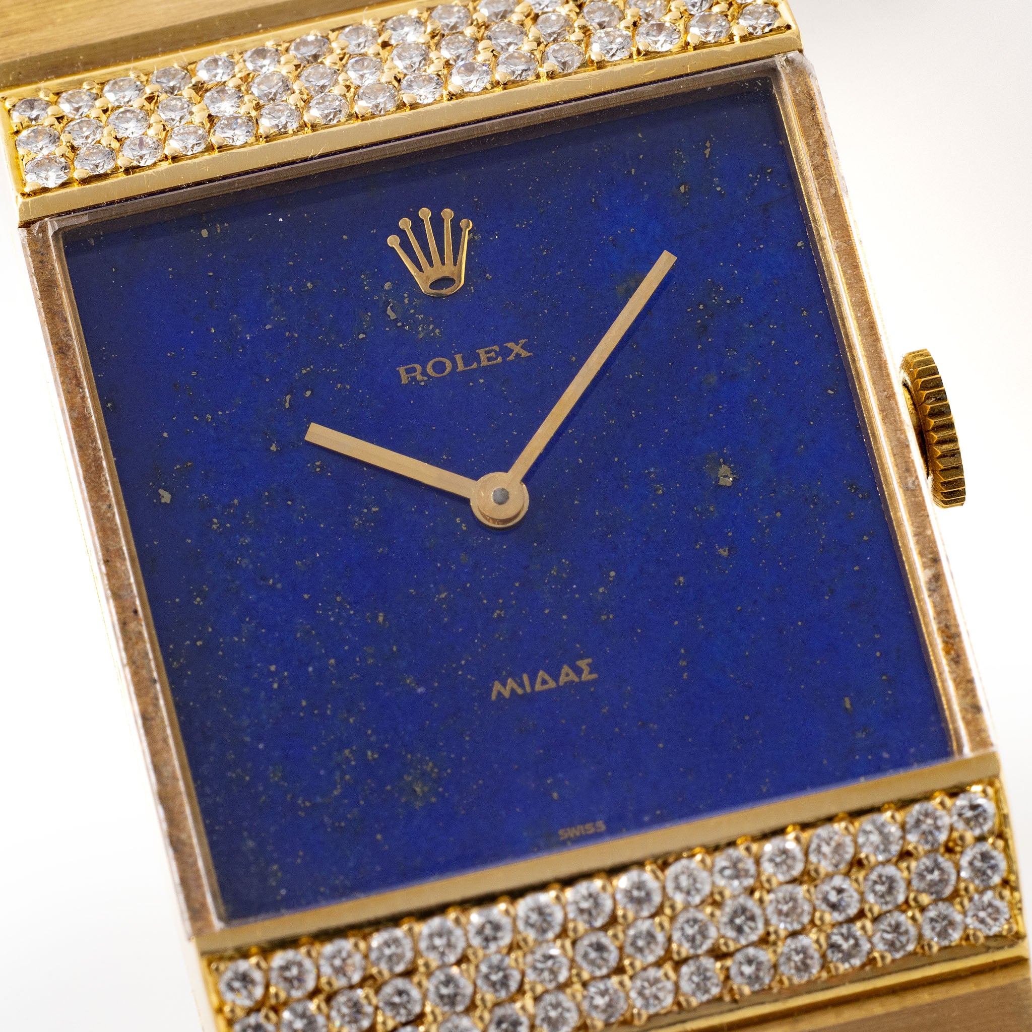 Rolex King Midas 4611 Lapis Lazuli Dial Diamond Lugs