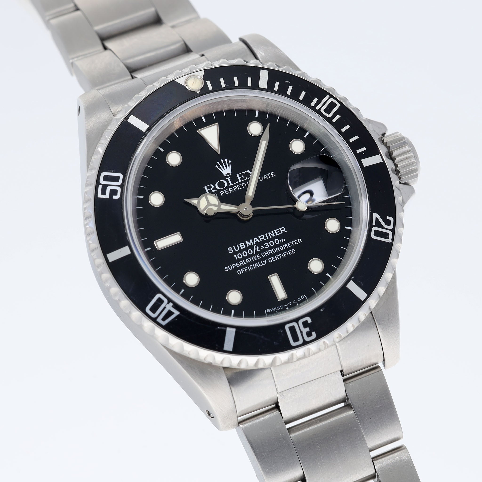 Rolex Submariner Date 16610 Box and Paper Set Tritium dial