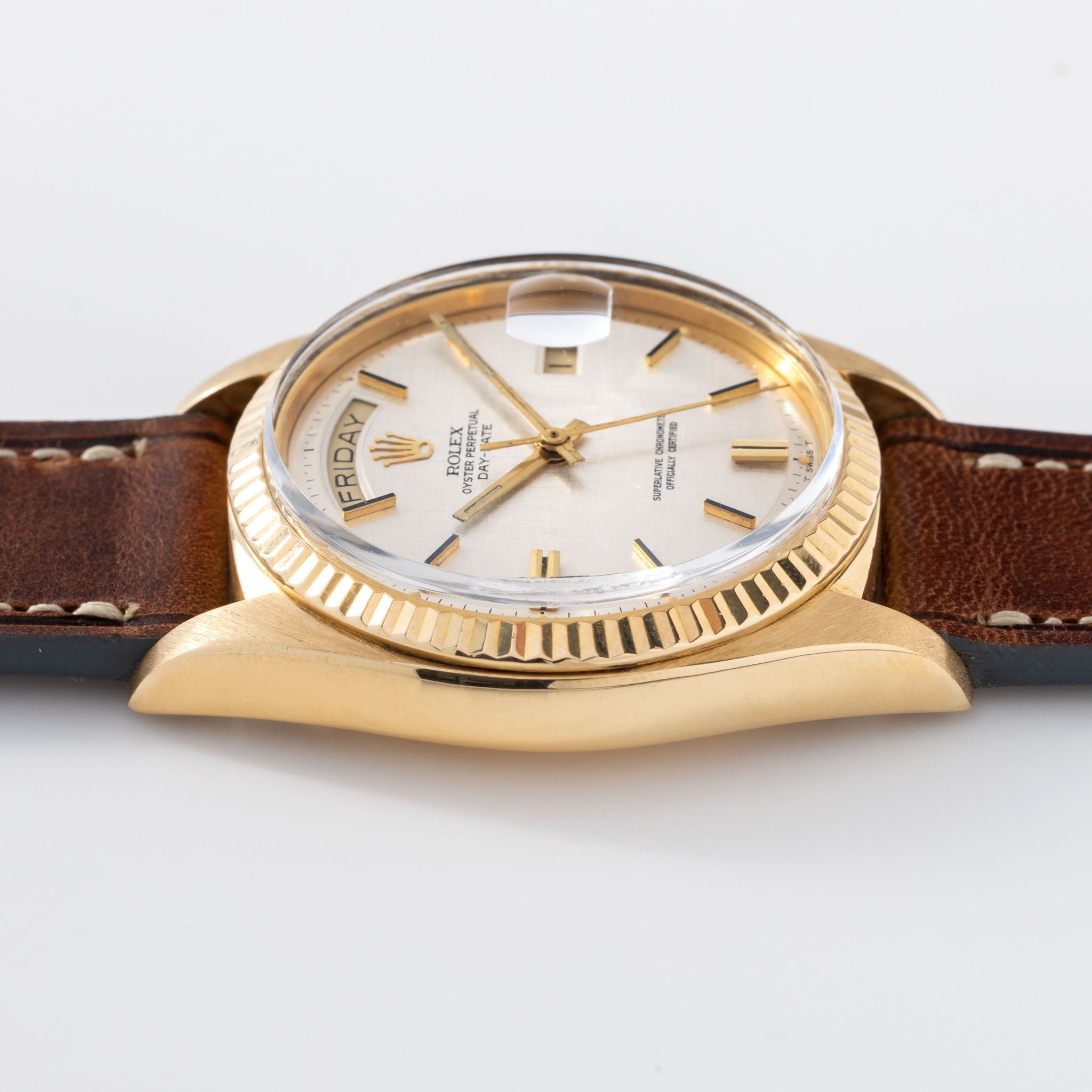 Rolex Day-Date Yellow Gold Linen Dial Ref 1803