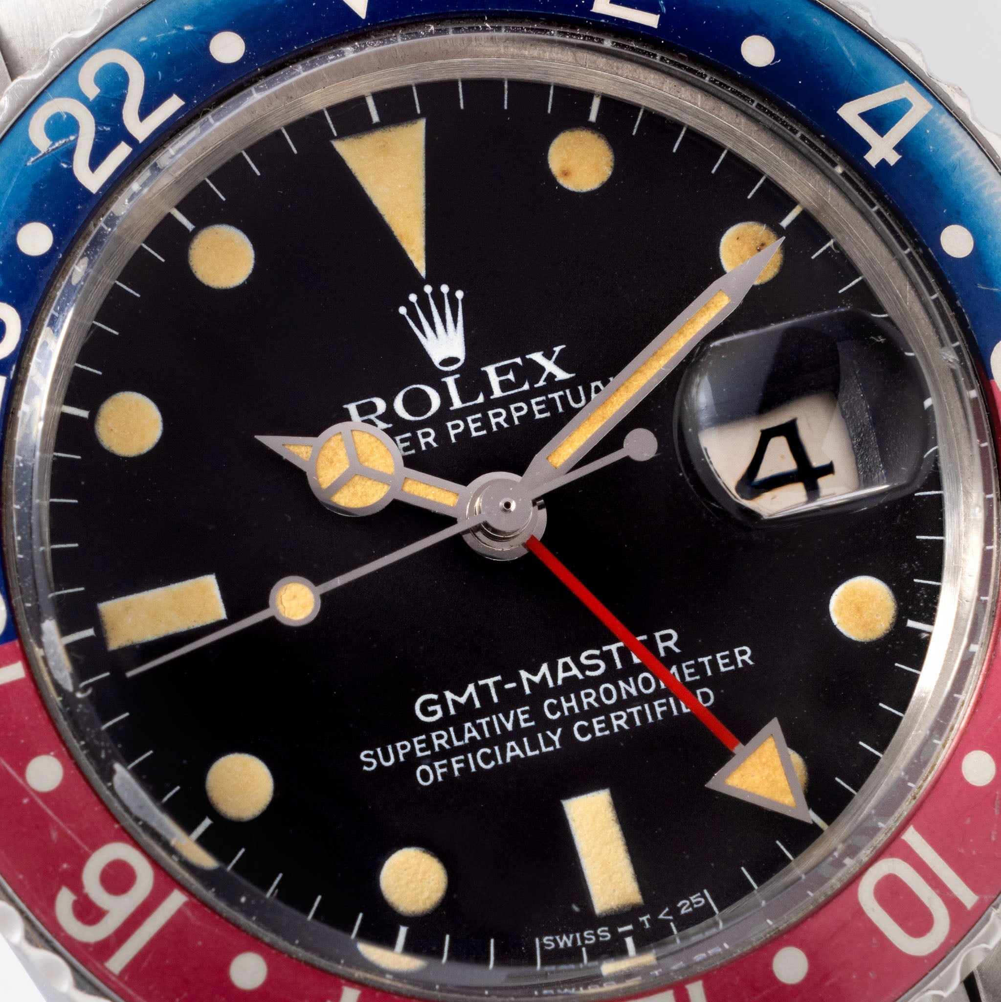 Rolex gmt master 16750 pepsi clearance bezel