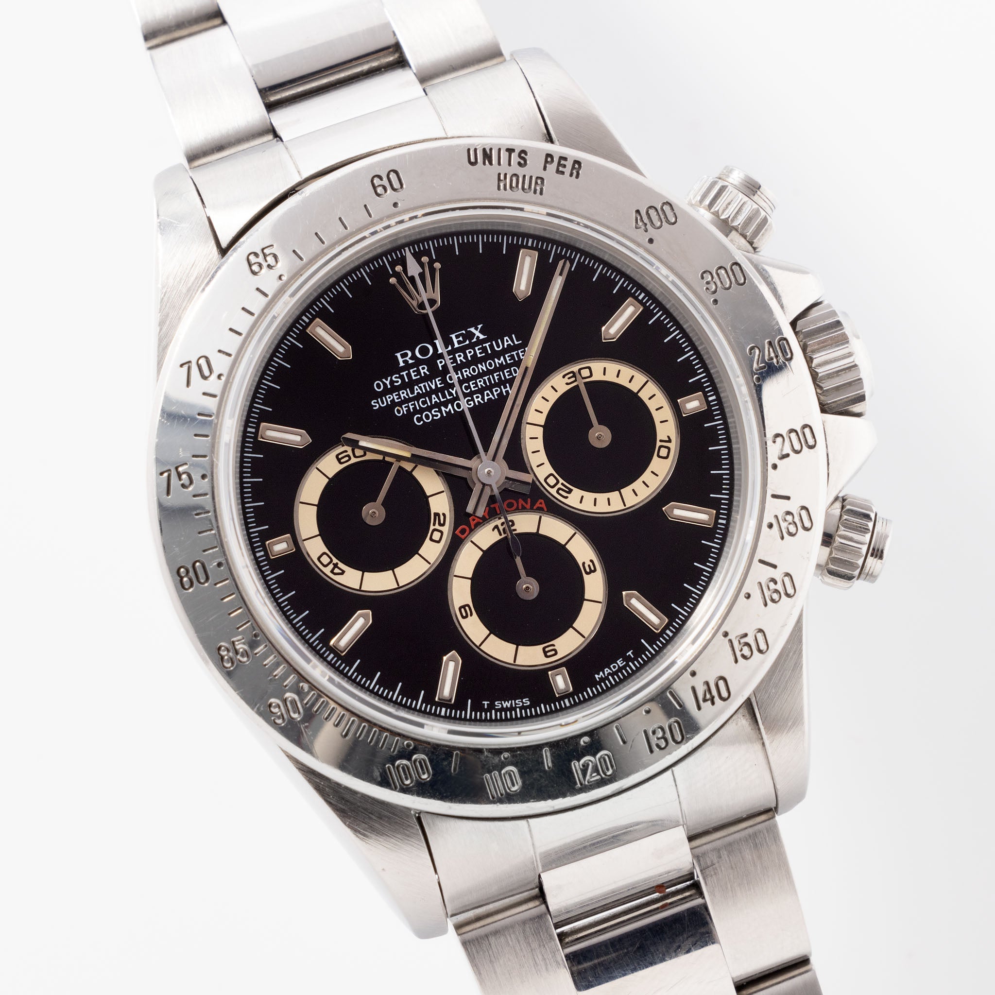 Rolex Cosmograph Daytona Black Dial Box and Papers Ref 16520