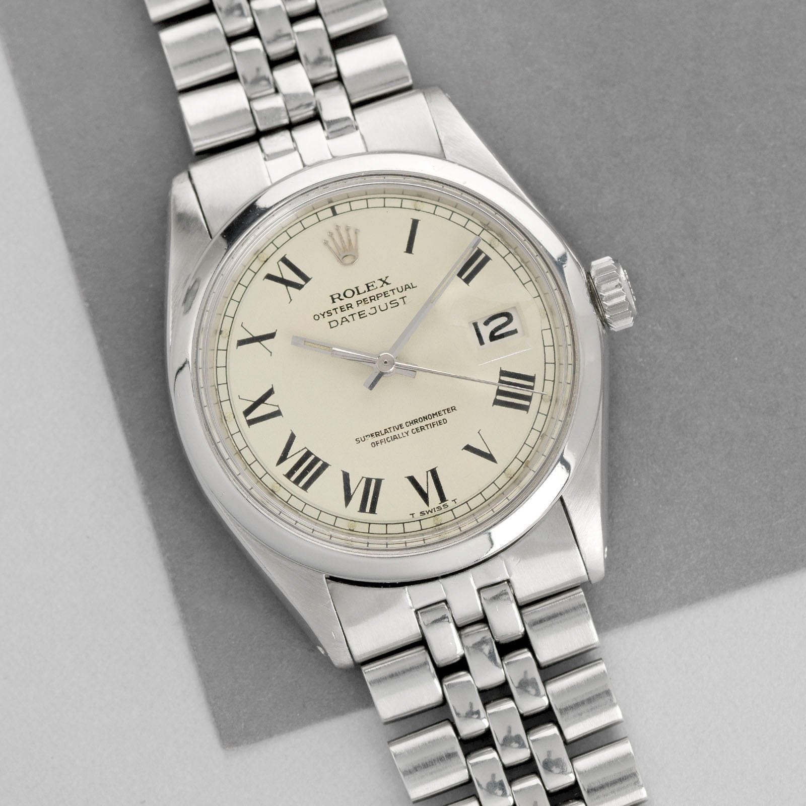 Rolex Datejust Reference 1600 Cream Buckley Dial