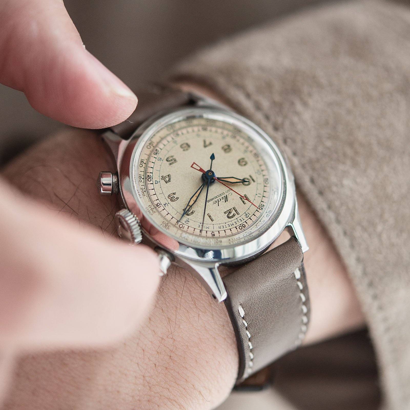 Mido Multi Centerchrono Chronograph Watch 1940s