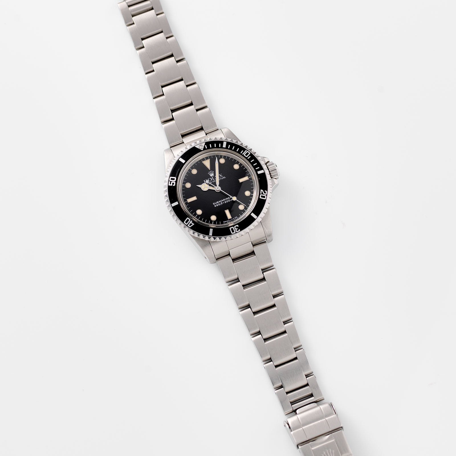Rolex Submariner 5513 with White Gold Hour Markers