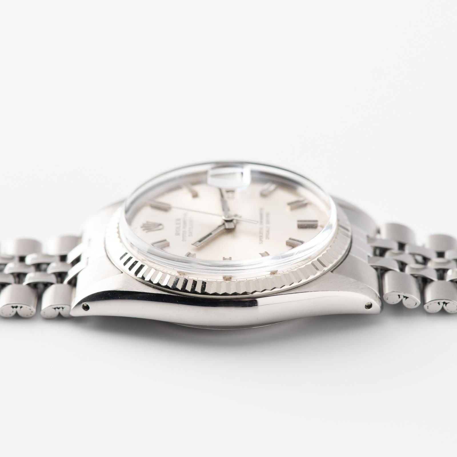 Rolex Datejust 1601 Silver Wide Boy Dial