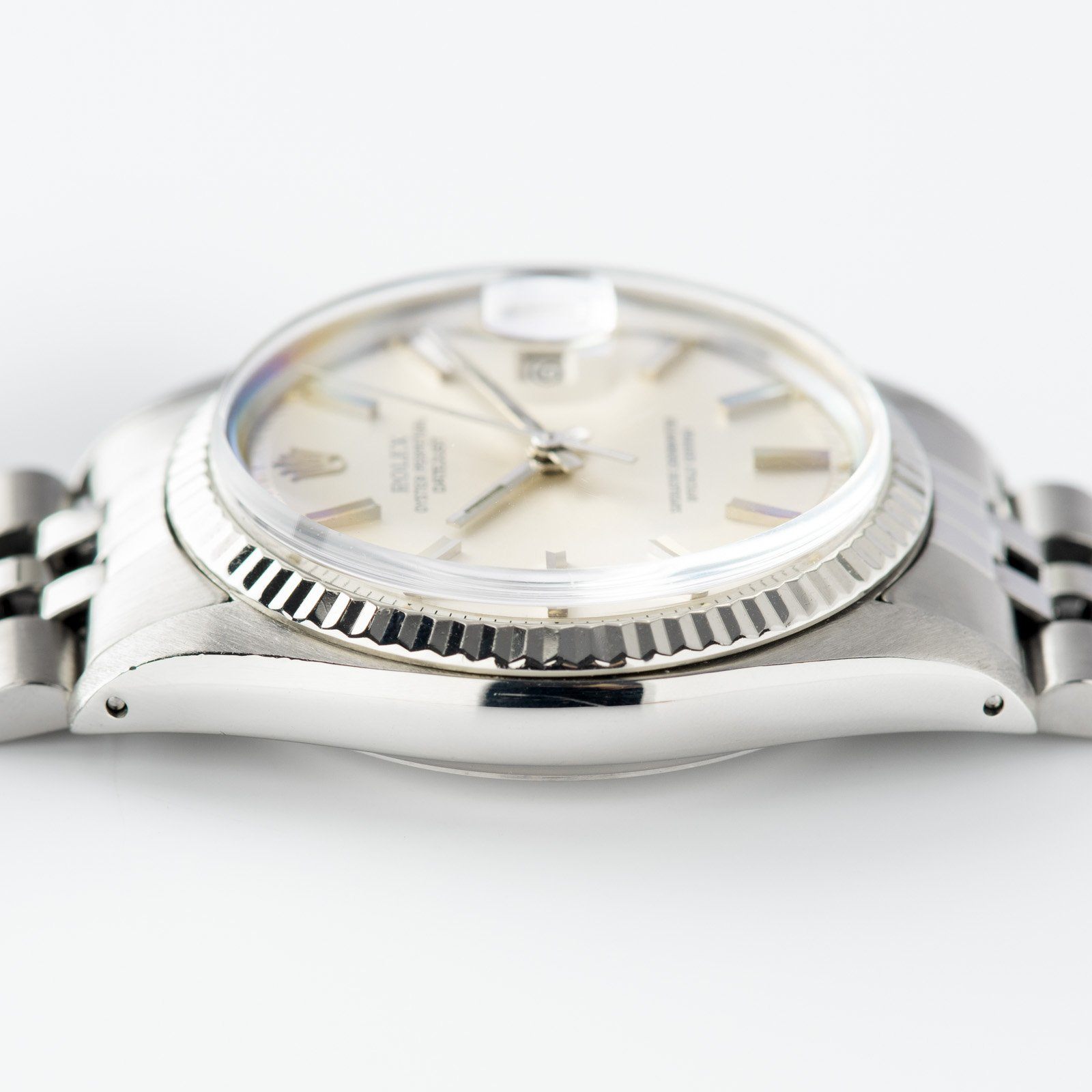 Rolex Datejust 1601 Silver Soleil Dial 