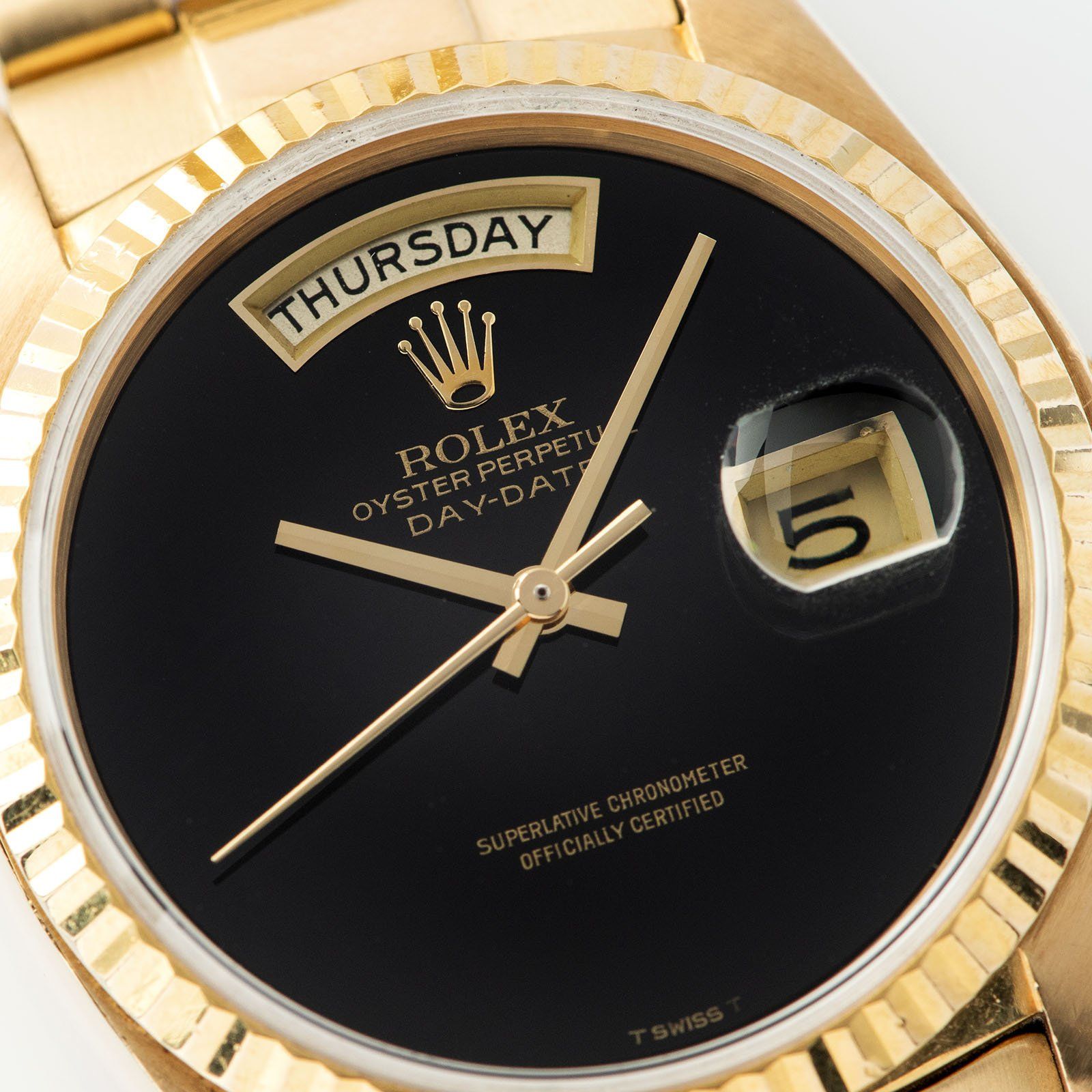 Rolex Day-Date Onyx Dial 18038