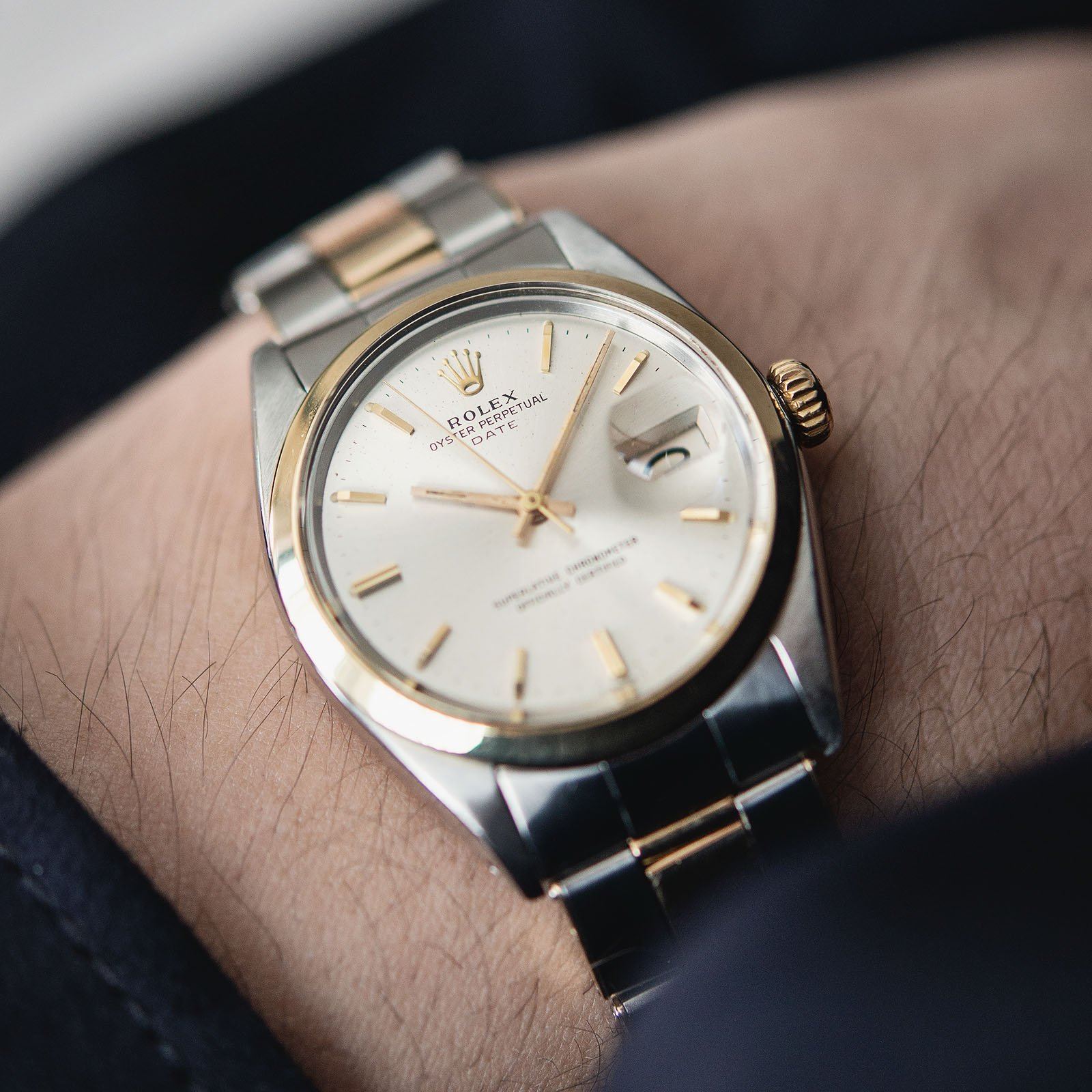 Rolex classic two outlet tone oyster