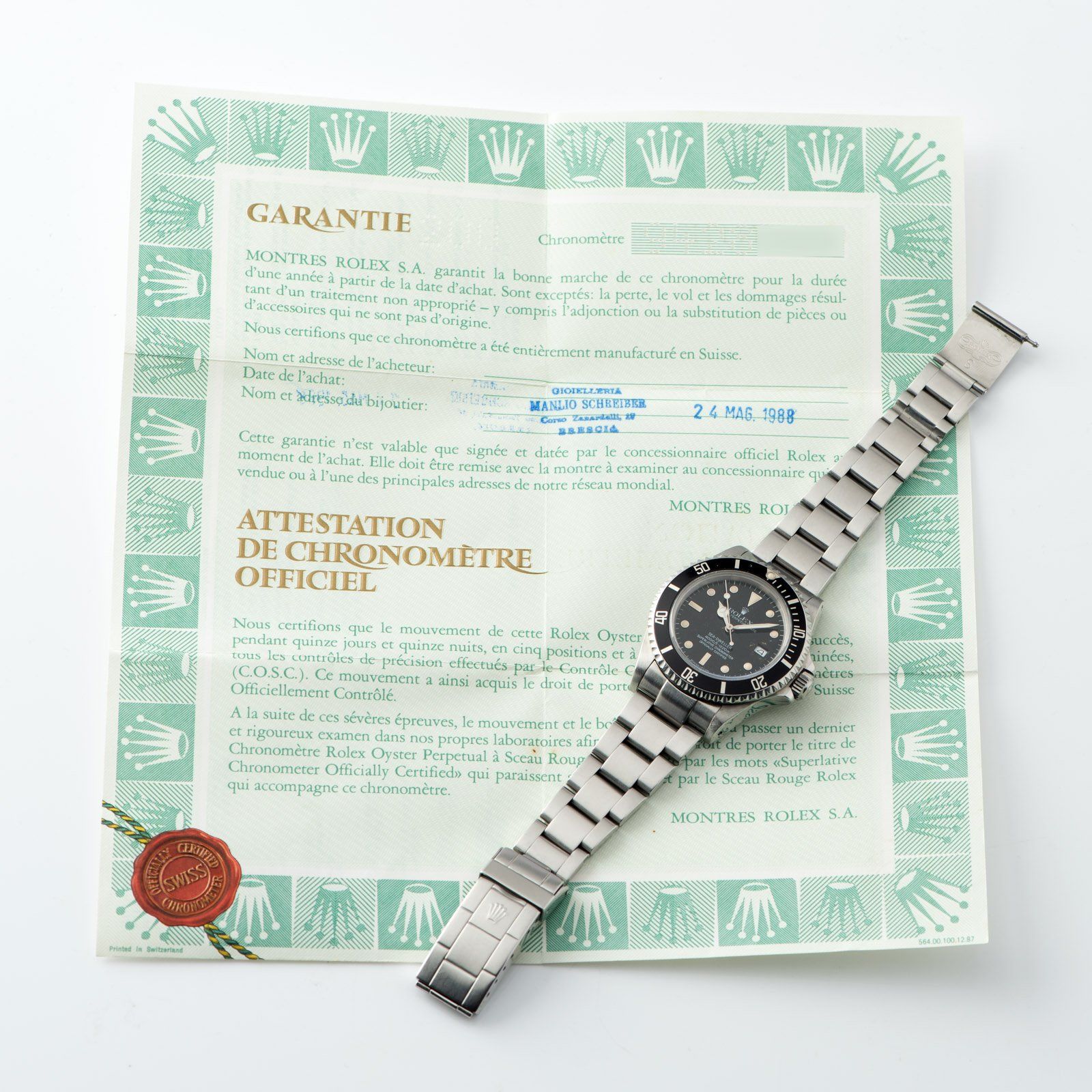 Rolex Seadweller Reference 16660 Box and Papers