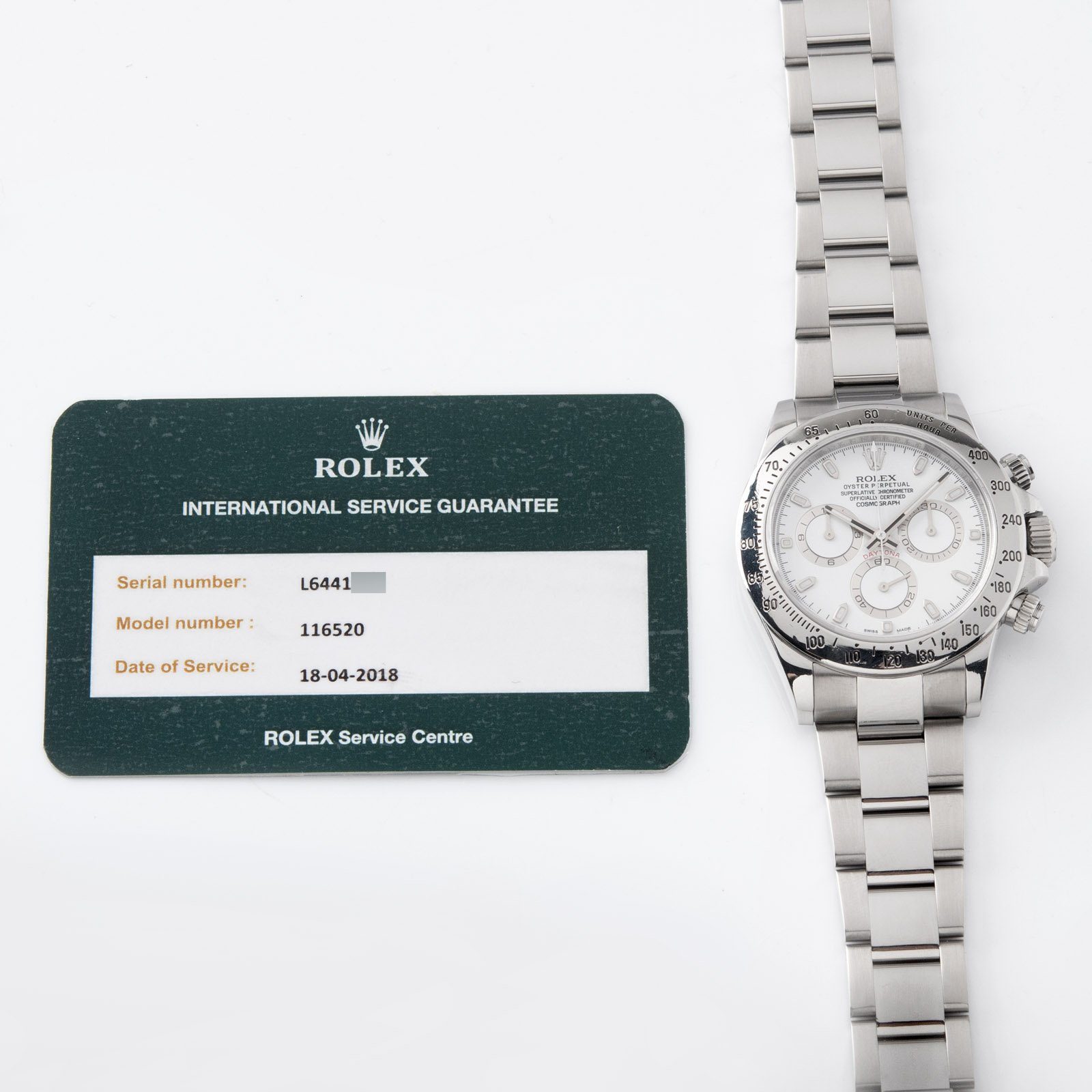 Rolex Daytona Steel 116520 White ‘APH’ Dial
