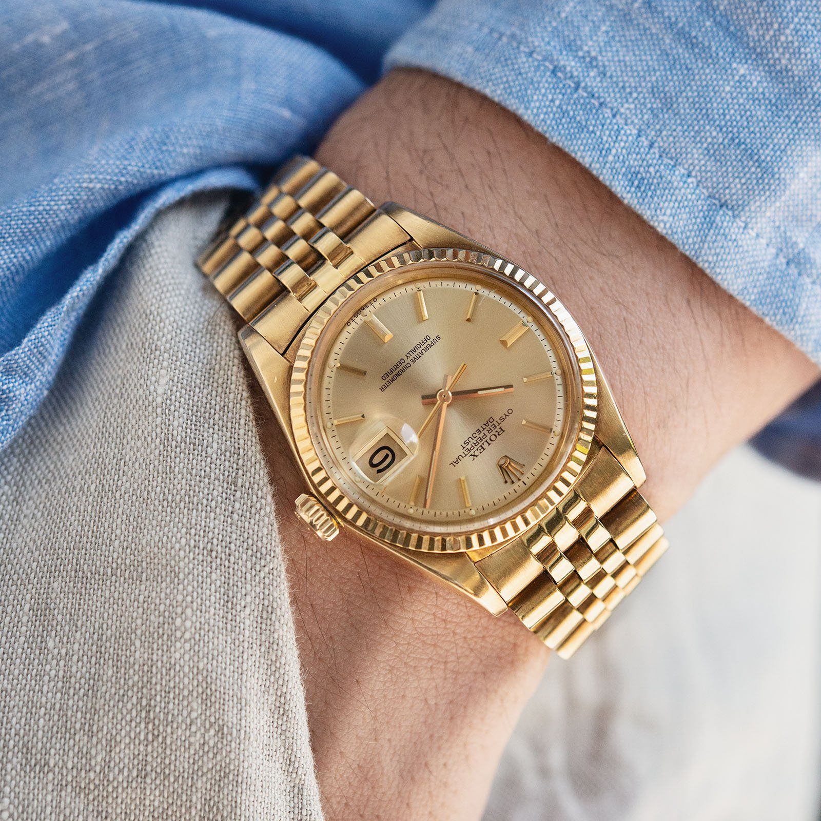 Rolex Datejust Yellow Gold 1601 Sigma Dial 