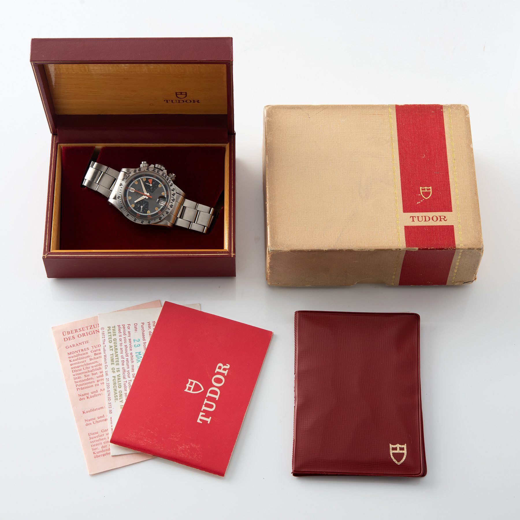 Tudor Home Plate Chronograph 7032 Box and Papers