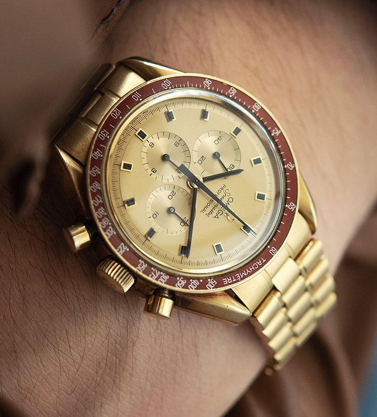 Speedmaster apollo deals 11 gold